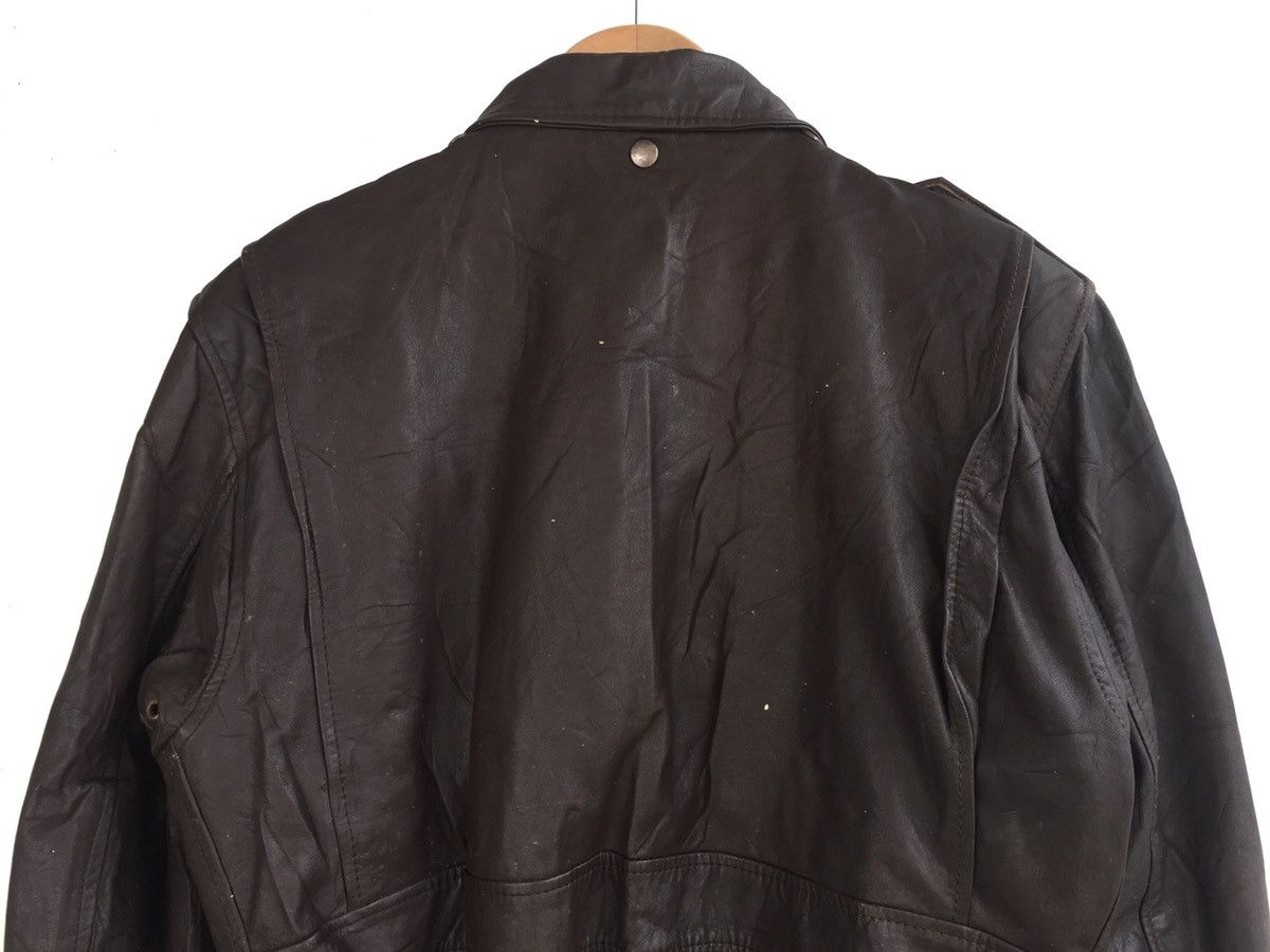 Japanese Brand × Vintage Japanese Brand Houston N.Y.C Leather Flight Jacket A-2 Size US M / EU 48-50 / 2 - 8 Thumbnail