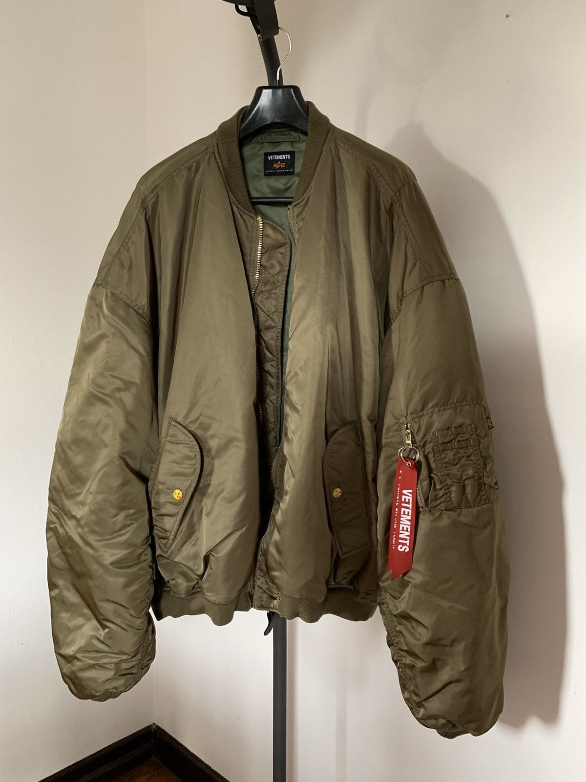 Alpha Industries VETEMENTS Reversible Emoji MA 1 Bomber Jacket Size SMALL Grailed