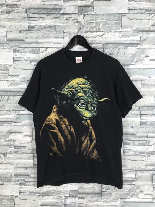 Vintage Vintage Jedi Master Yoda Star Wars Tshirt Large 90's | Grailed