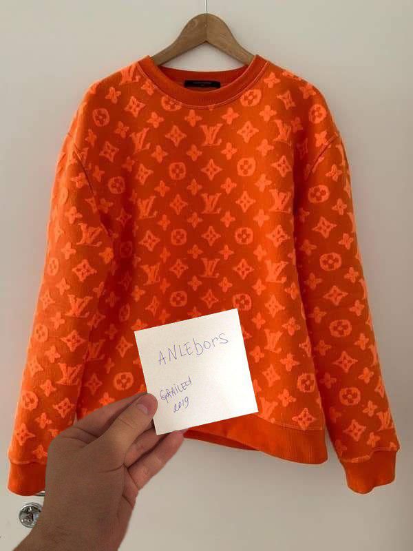 Louis Vuitton Orange Sweatshirt