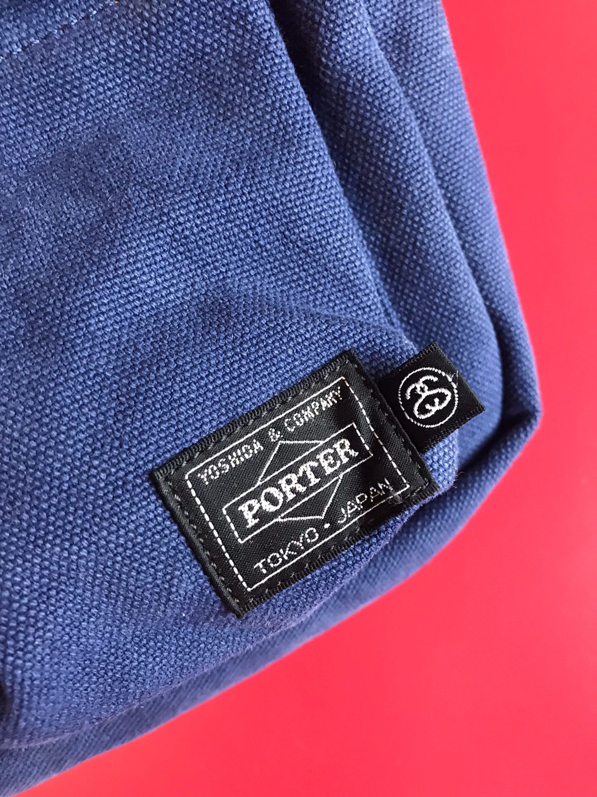 Porter × Stussy Waist Bag Shoulder Bag Blue Yoshida&Co. From