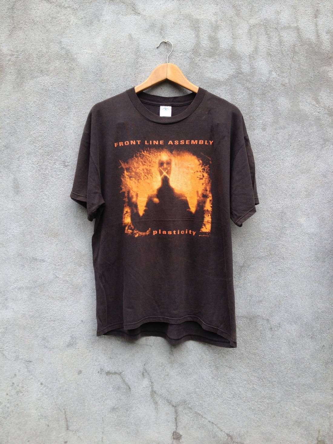 Band Tees × Vintage 90s Front Line Assembly Plasticity Concert T 