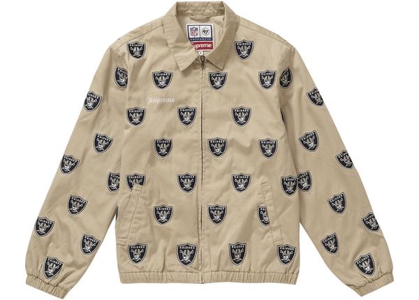 Supreme Supreme NFL x Raiders x '47 Embroidered Harrington Jacket