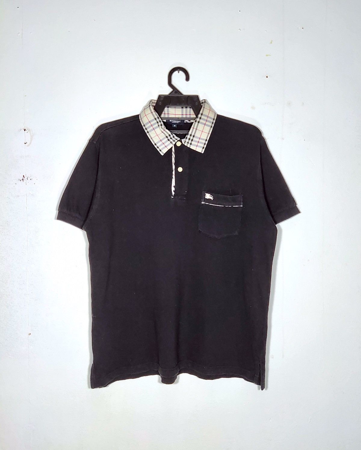 Vintage Burberry Pocket Shirt Nova Check Nice Simple Design