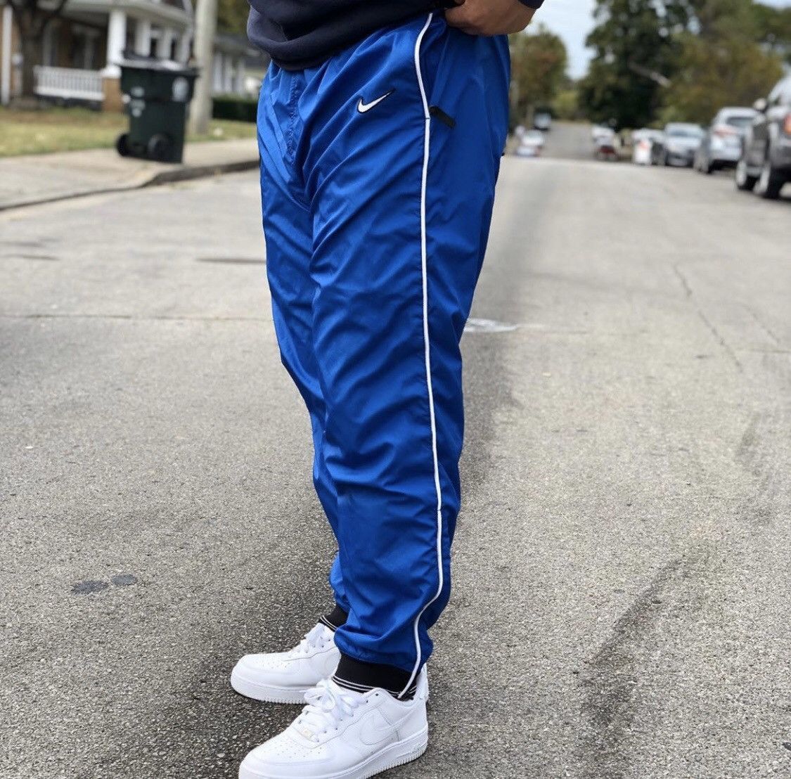 Nike Vintage 90s nike blue track pants