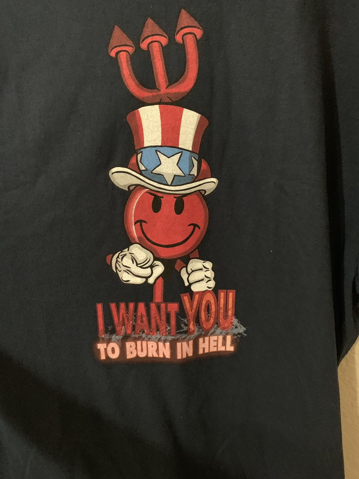Vintage Vintage world industries “I want you to burn in hell” Tee 