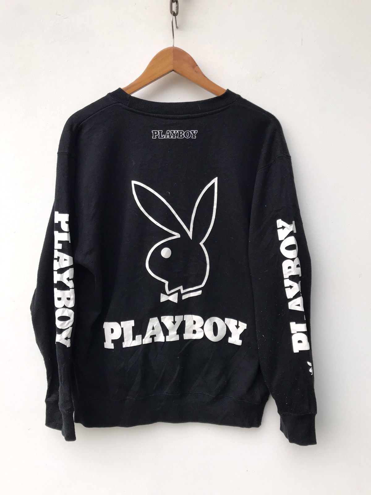 Playboy PLAYBOY SPELL OUT BIG LOGO SWEATSHIRT NAUGHTY BOY RARE Size US M / EU 48-50 / 2 - 2 Thumbnail