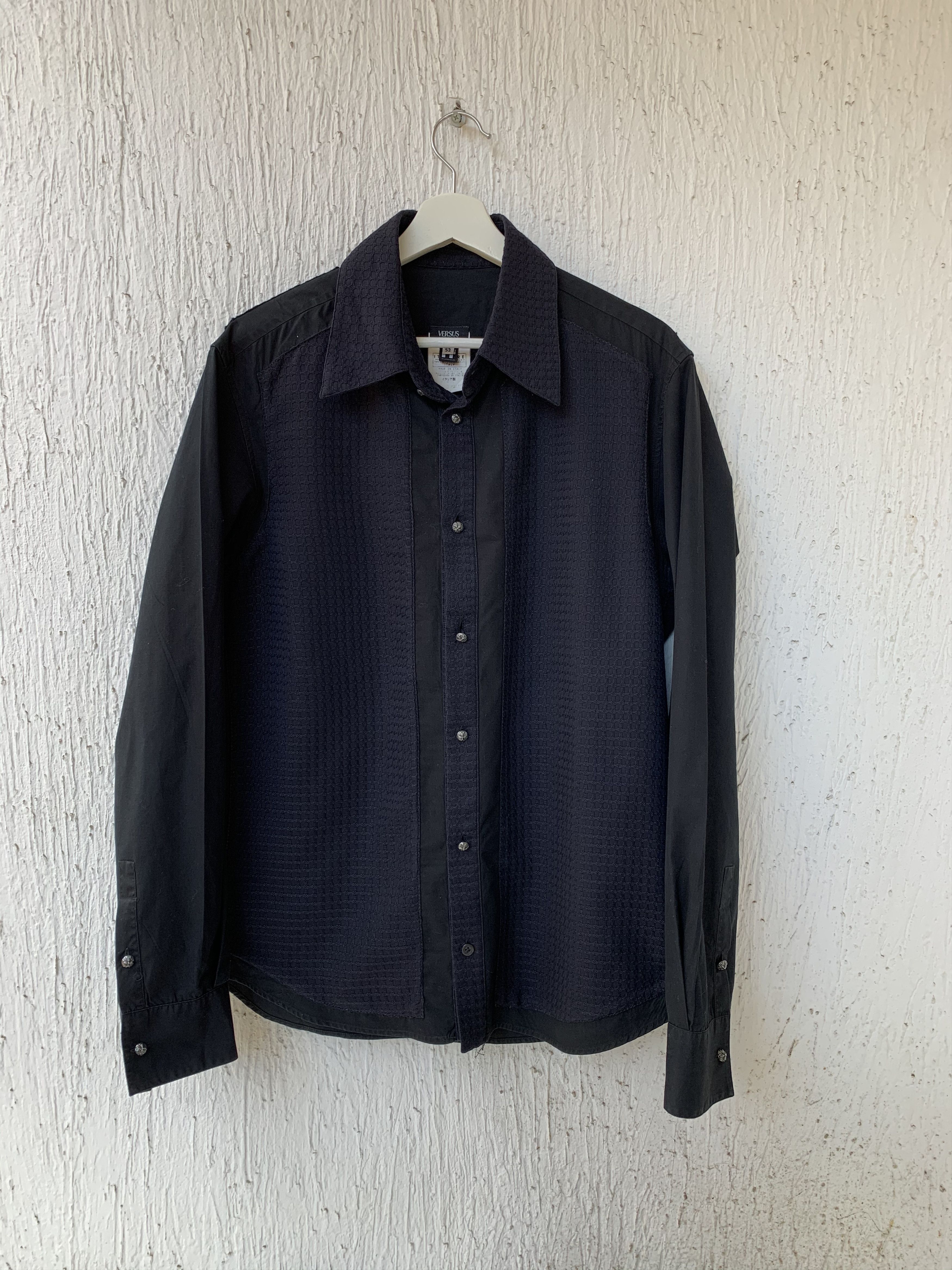 Versace panelled cross button shirt Size US L / EU 52-54 / 3 - 1 Thumbnail