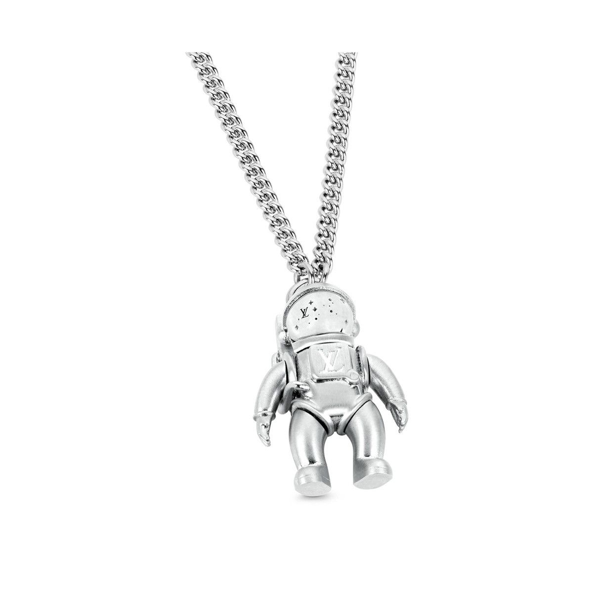 Louis Vuitton LV Galaxy Astronaut Necklace - Silver-Tone Metal