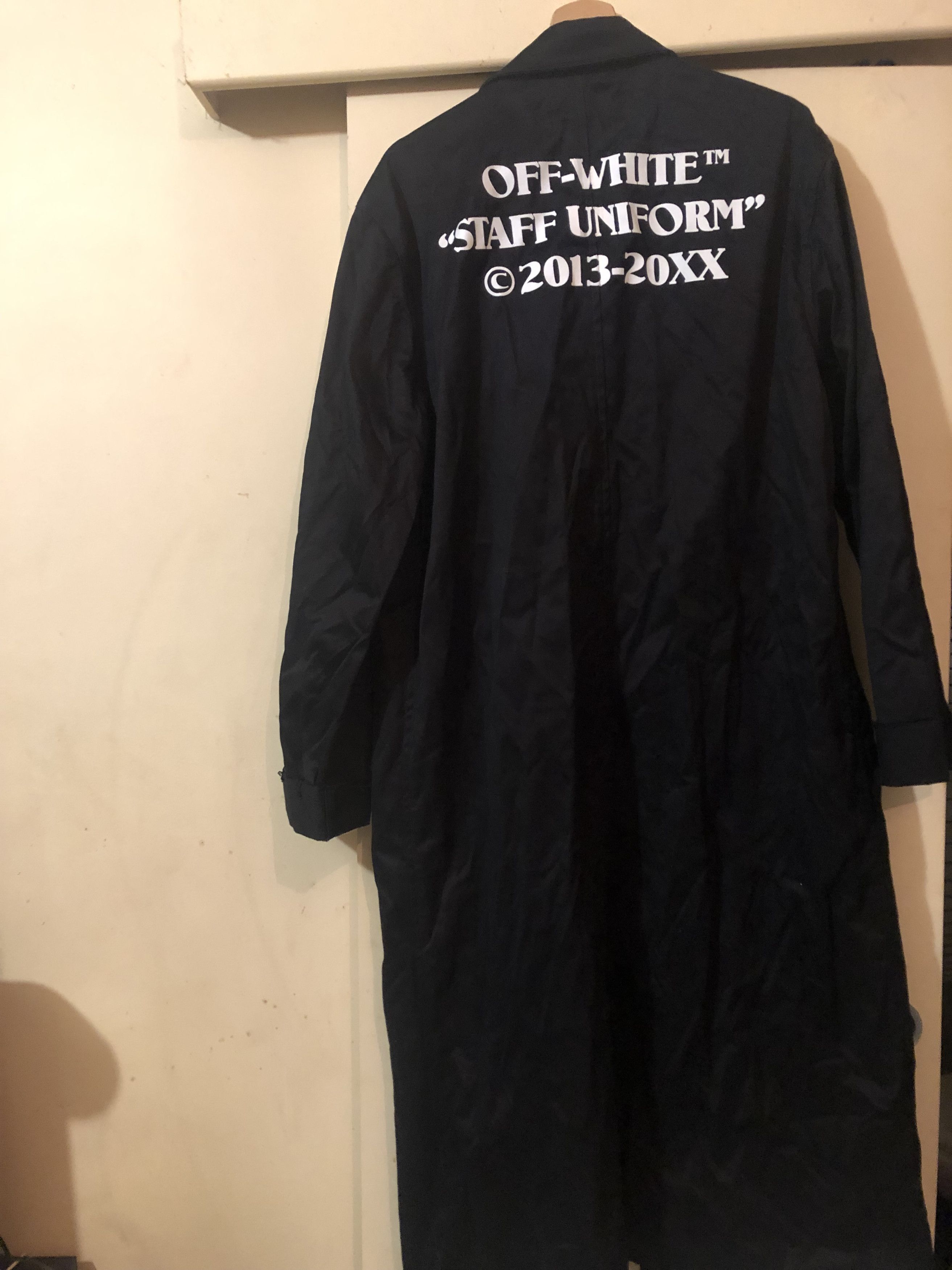Off white staff jacket hotsell