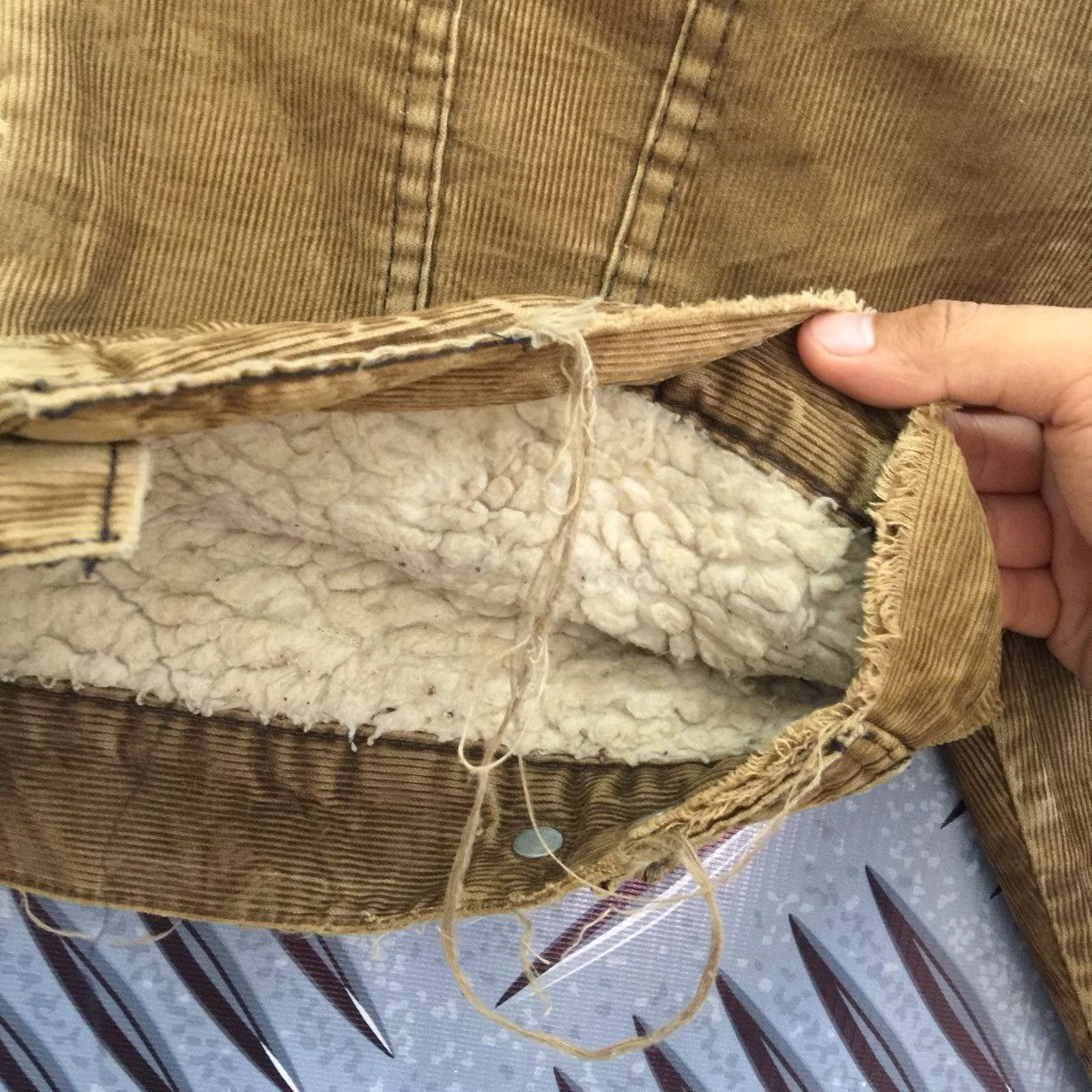 Levi's Levis Distress Corduroy Fleece Inning Khakis Size US M / EU 48-50 / 2 - 9 Thumbnail