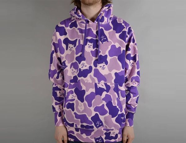 Purple camo sale ripndip hoodie