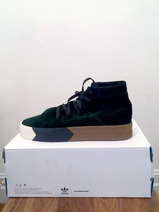 Adidas originals by alexander wang outlet skate mid - green knight