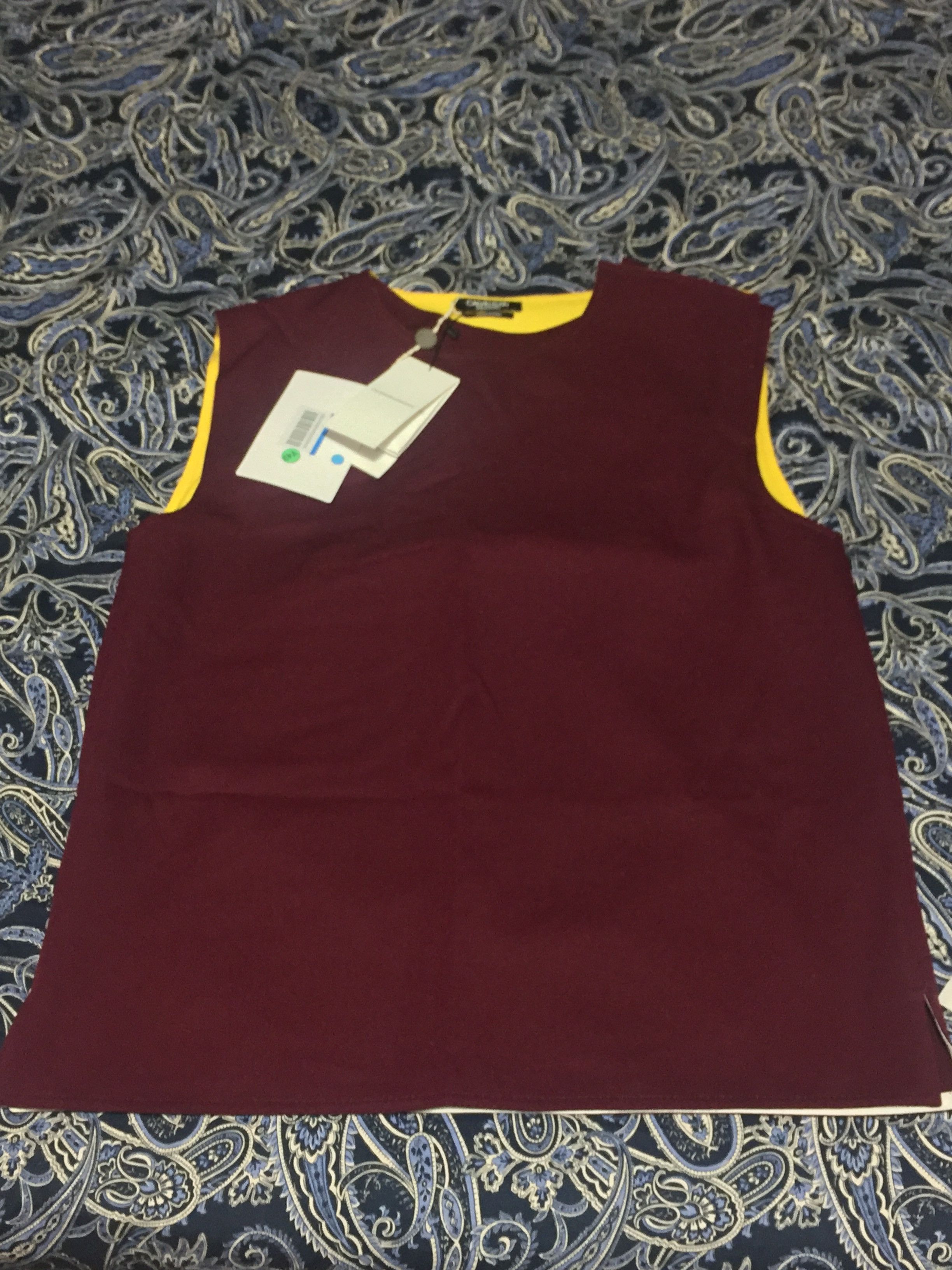 Calvin Klein 205W39NYC Burgundy Band Vest AW 17 Raf Simons Size US L / EU 52-54 / 3 - 2 Thumbnail