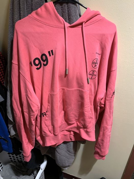 Off white store impressionism hoodie pink