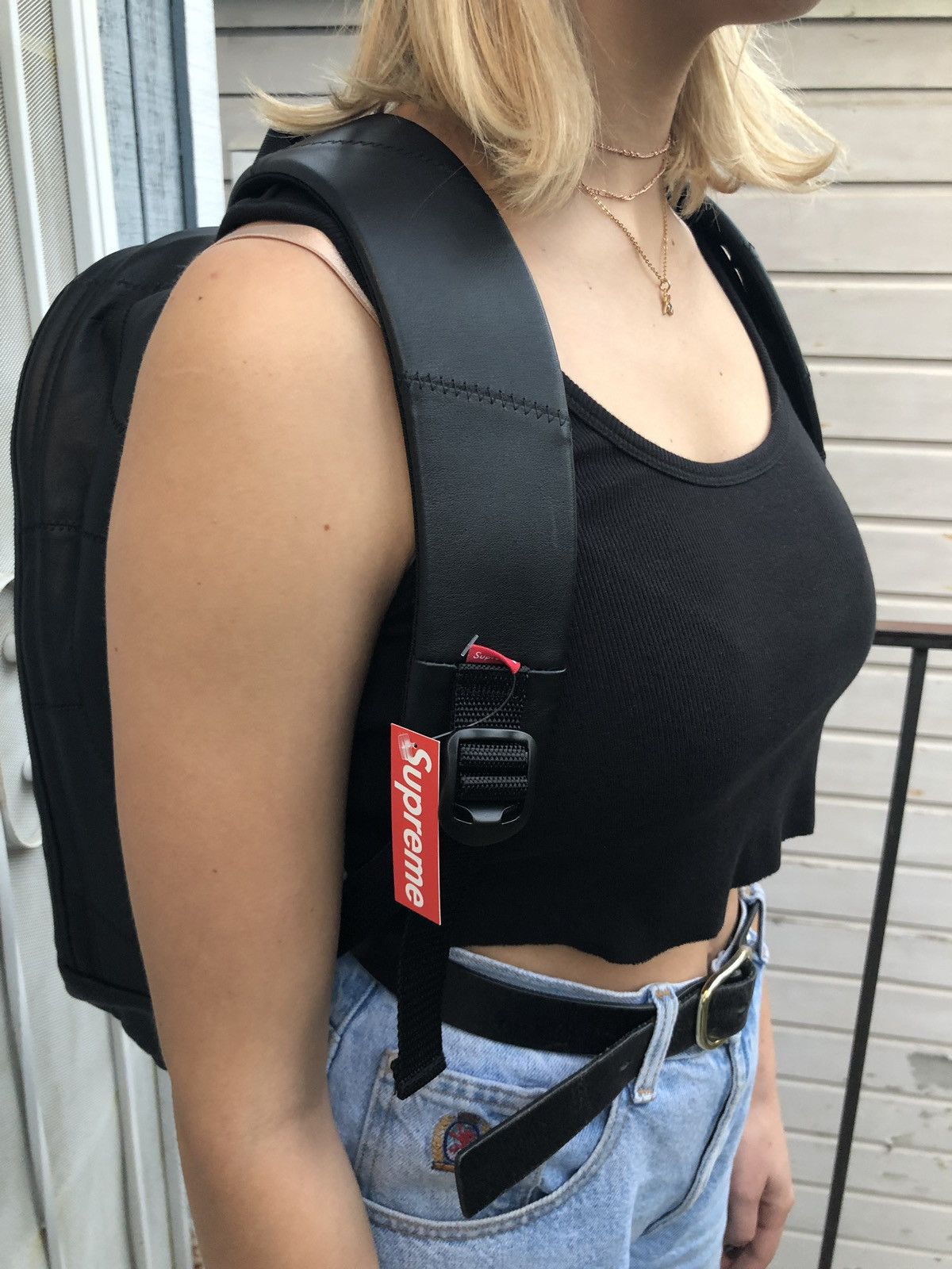 Supreme Supreme Leather Patchwork Backpack F/W19 DS | Grailed