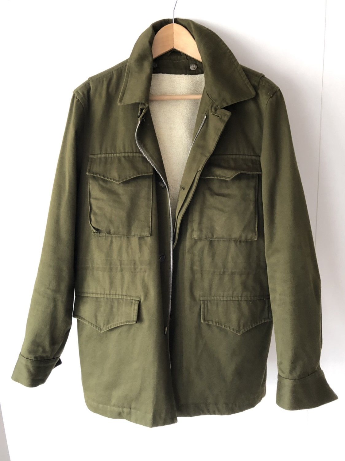 A.P.C. M65 Field Jacket Parka Shearling Lined Size US M / EU 48-50 / 2 - 1 Thumbnail