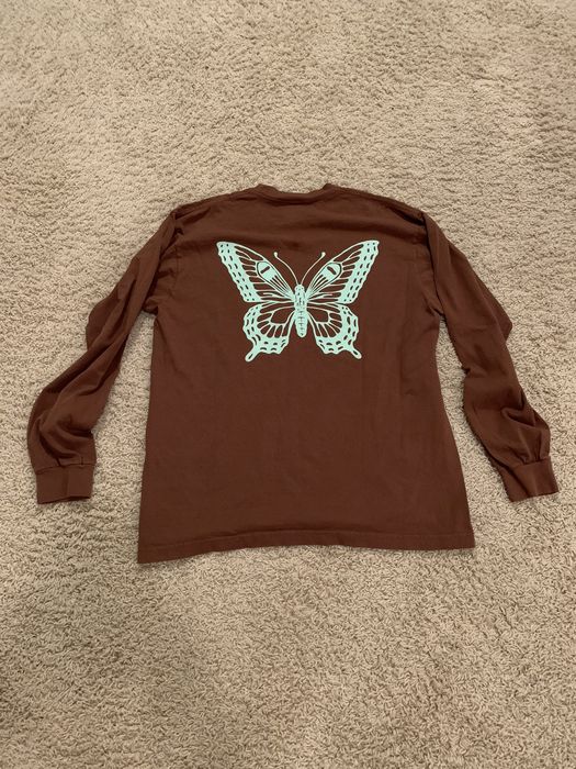 Girls Dont Cry GIRLS DON'T CRY Butterfly L/S Shirt Brown | Grailed