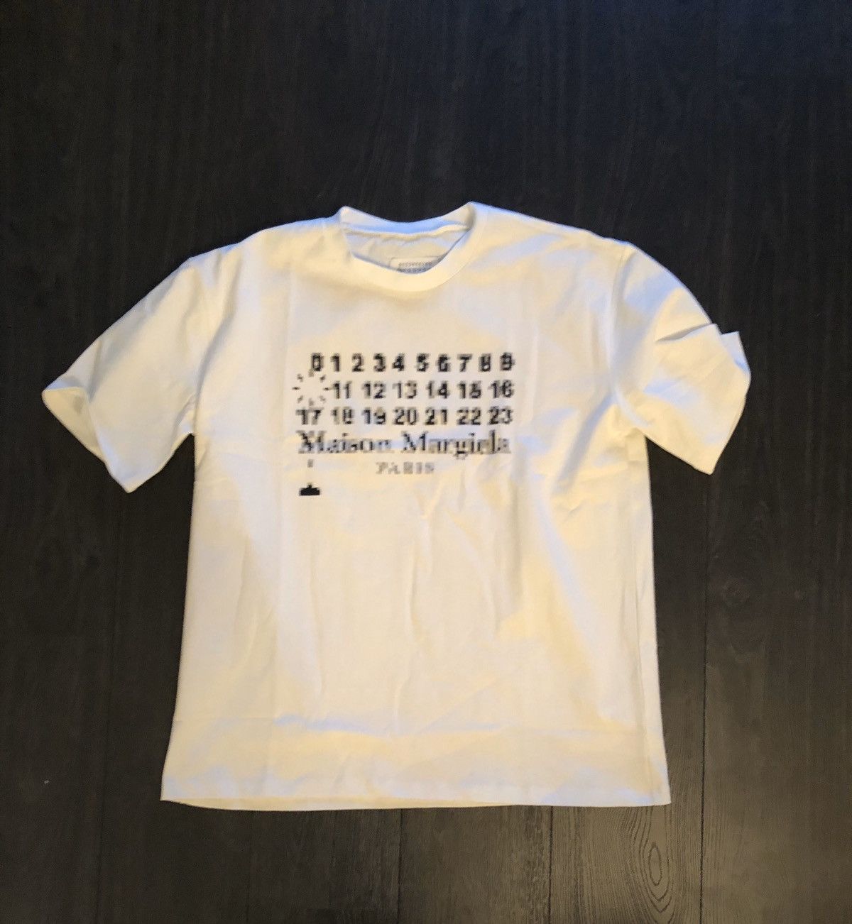 Maison Margiela Oversized Distorted Logo Number T-Shirt
