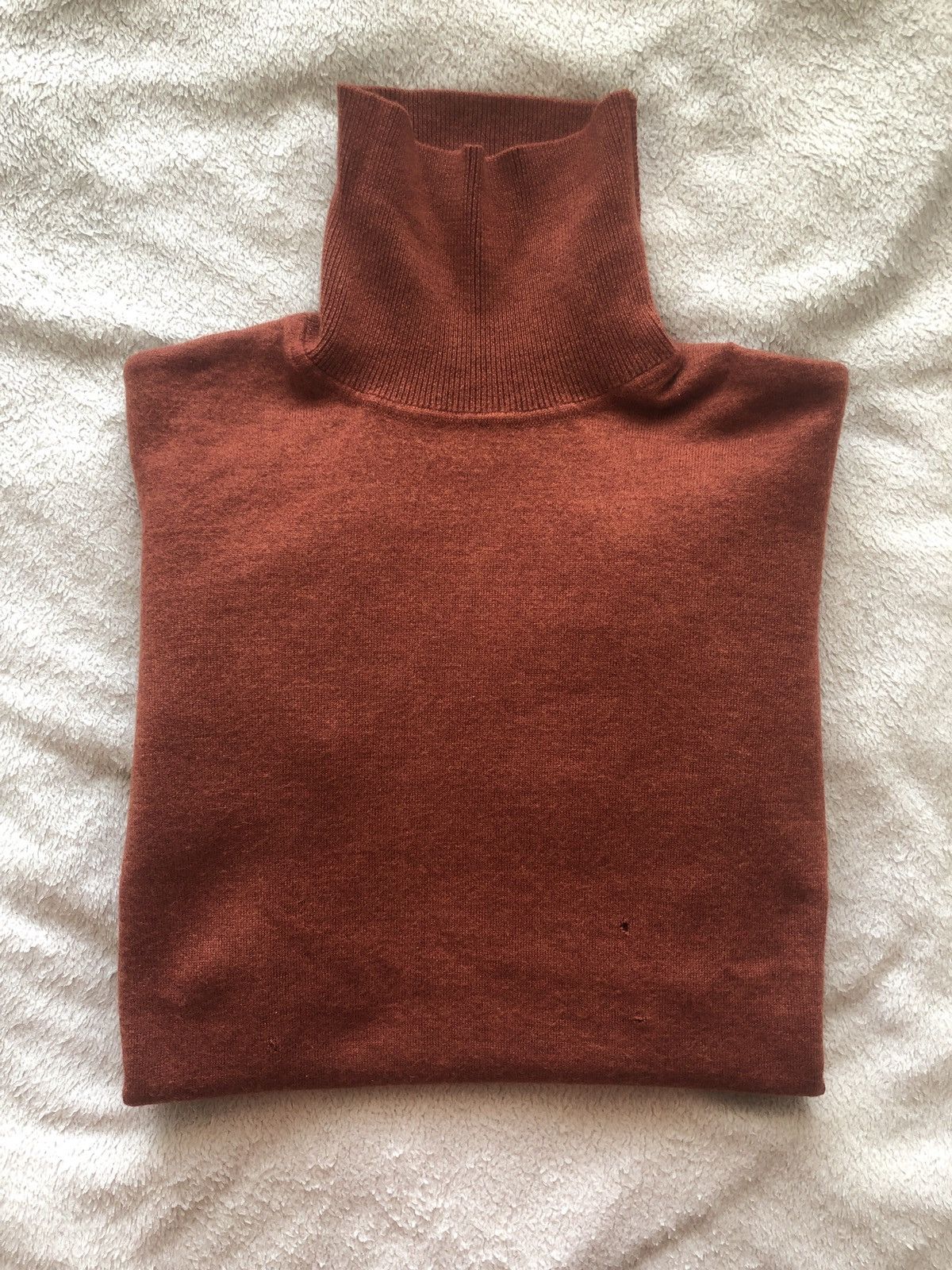 Norse Projects Orange Wool Turtleneck Tops