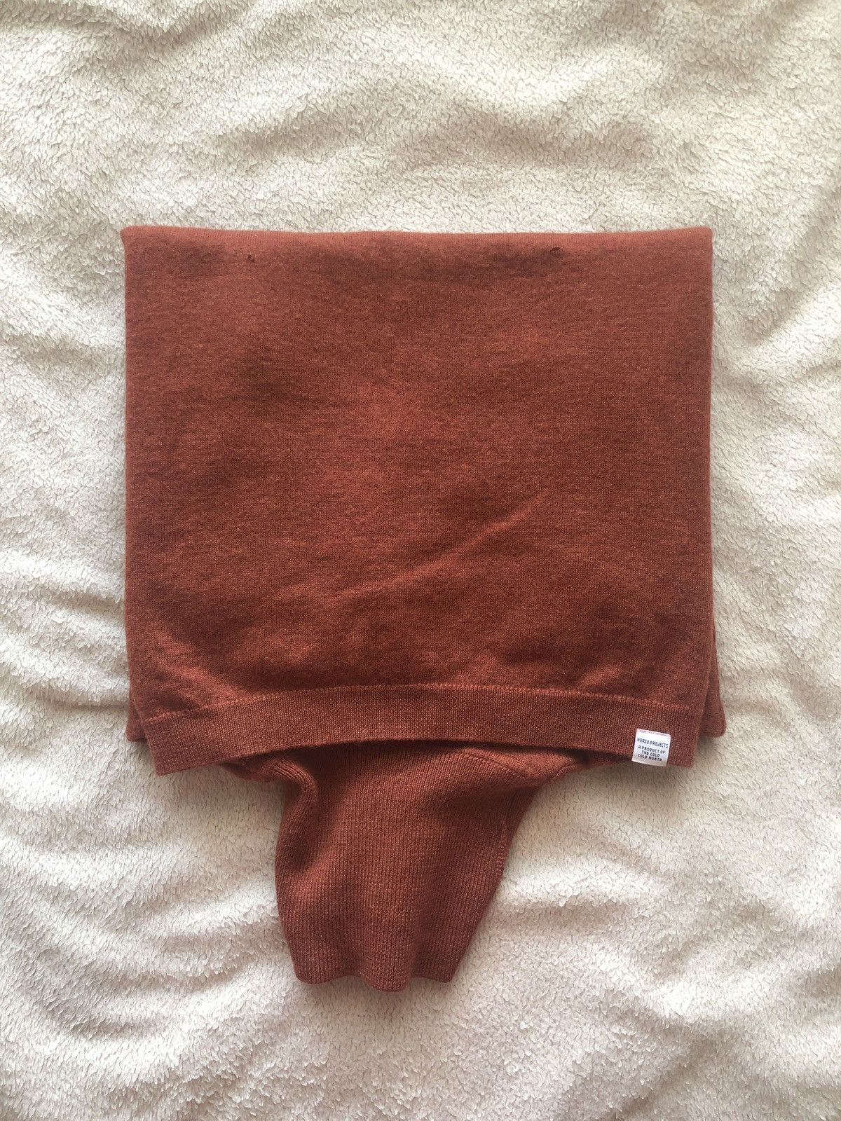 Norse Projects Orange Wool Turtleneck Tops