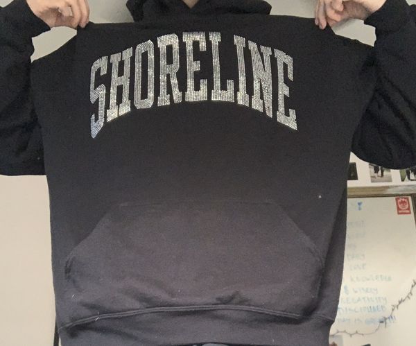 Shoreline shop rhinestone hoodie