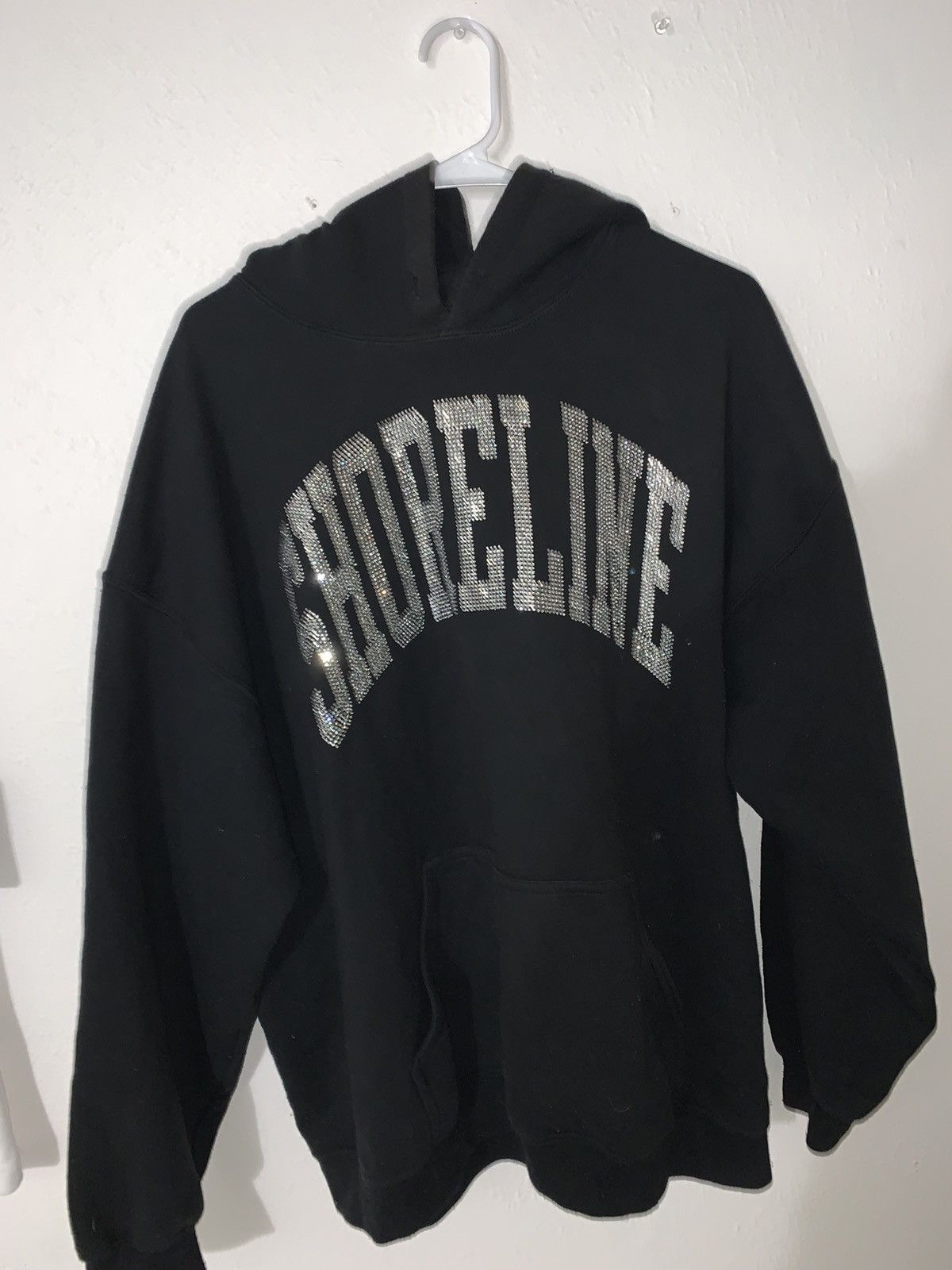Fuck The Population Other Supreme Shoreline Mafia Rhinestone Hoodie Grailed