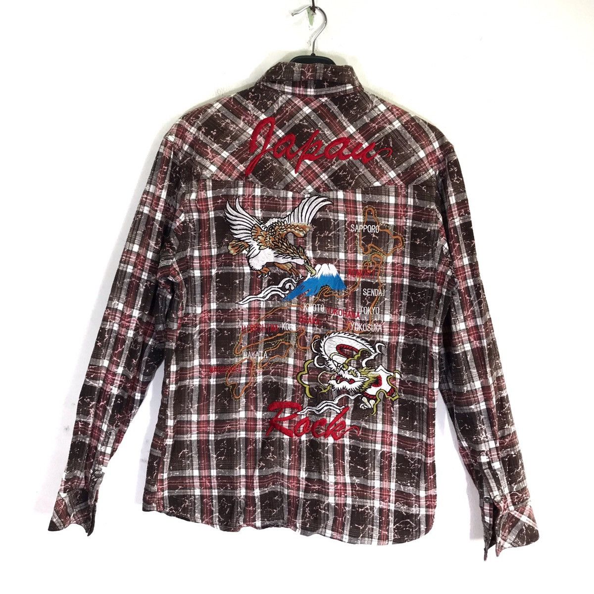 In The Attic × Japanese Brand Japanese Brand In The Attic Sukajan Style Embroidered Shirt Size US L / EU 52-54 / 3 - 1 Thumbnail