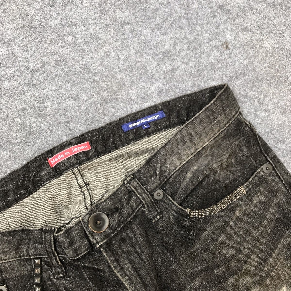 Japanese Brand × Seditionaries Semantic Design Distress Jeans Size US 31 - 3 Thumbnail
