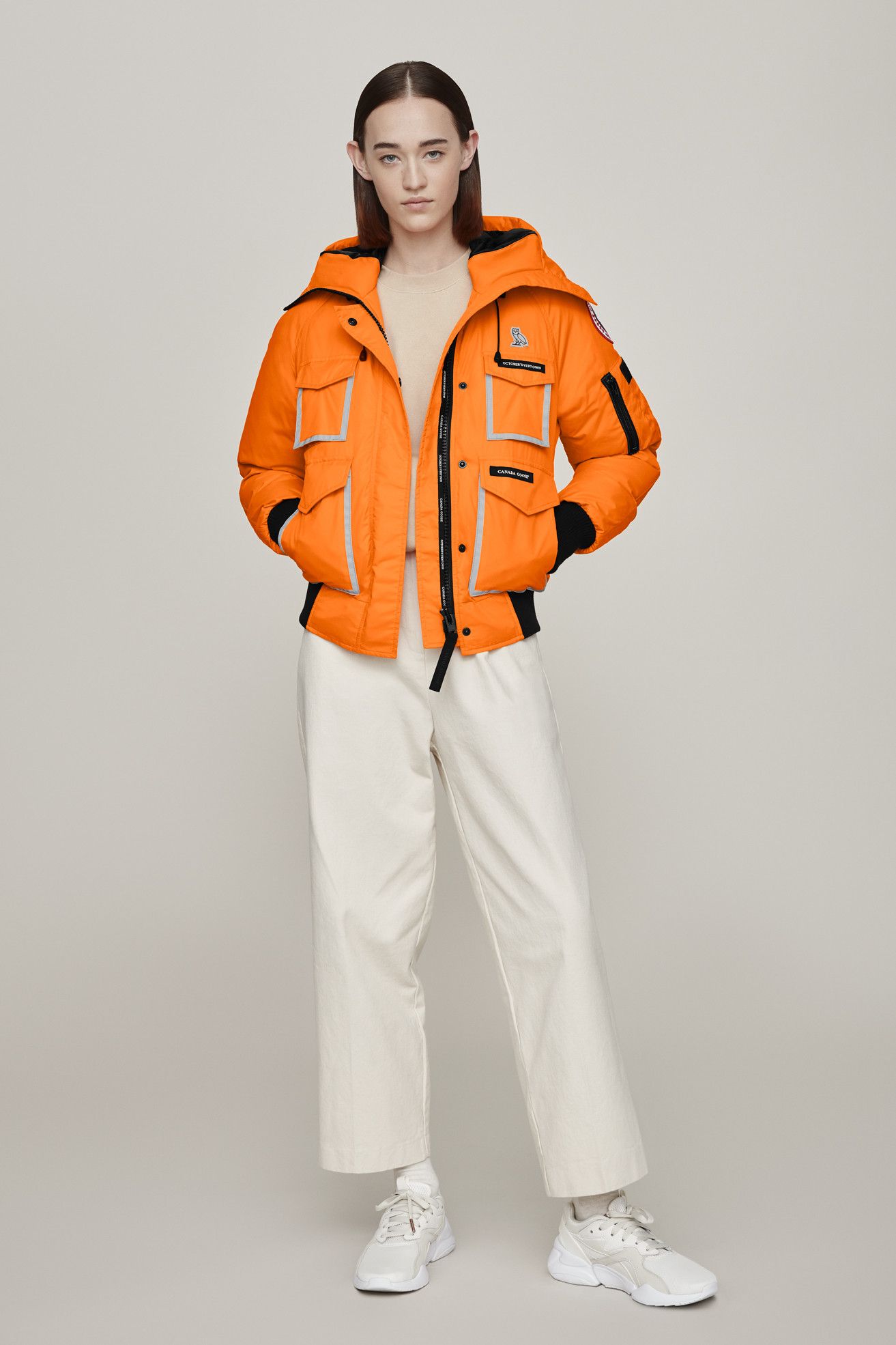 Canada Goose Octobers Very Own OVO X CANADA GOOSE BOMBER WOMEN SMALL ORANGE Grailed
