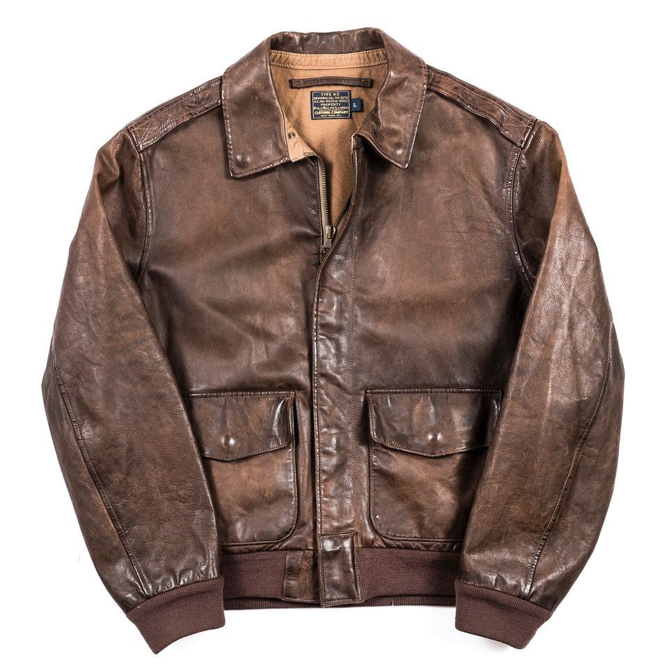 Ralph lauren a2 hot sale leather jacket