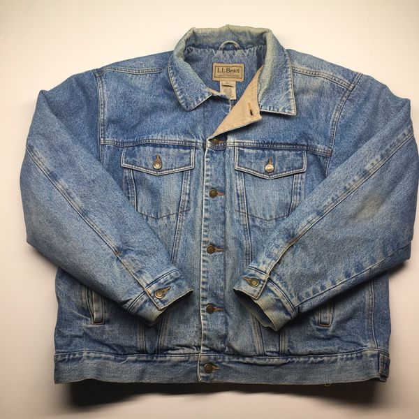 Vintage Vintage L.L. Bean Thinsulate Quilt Lined Denim Jacket | Grailed