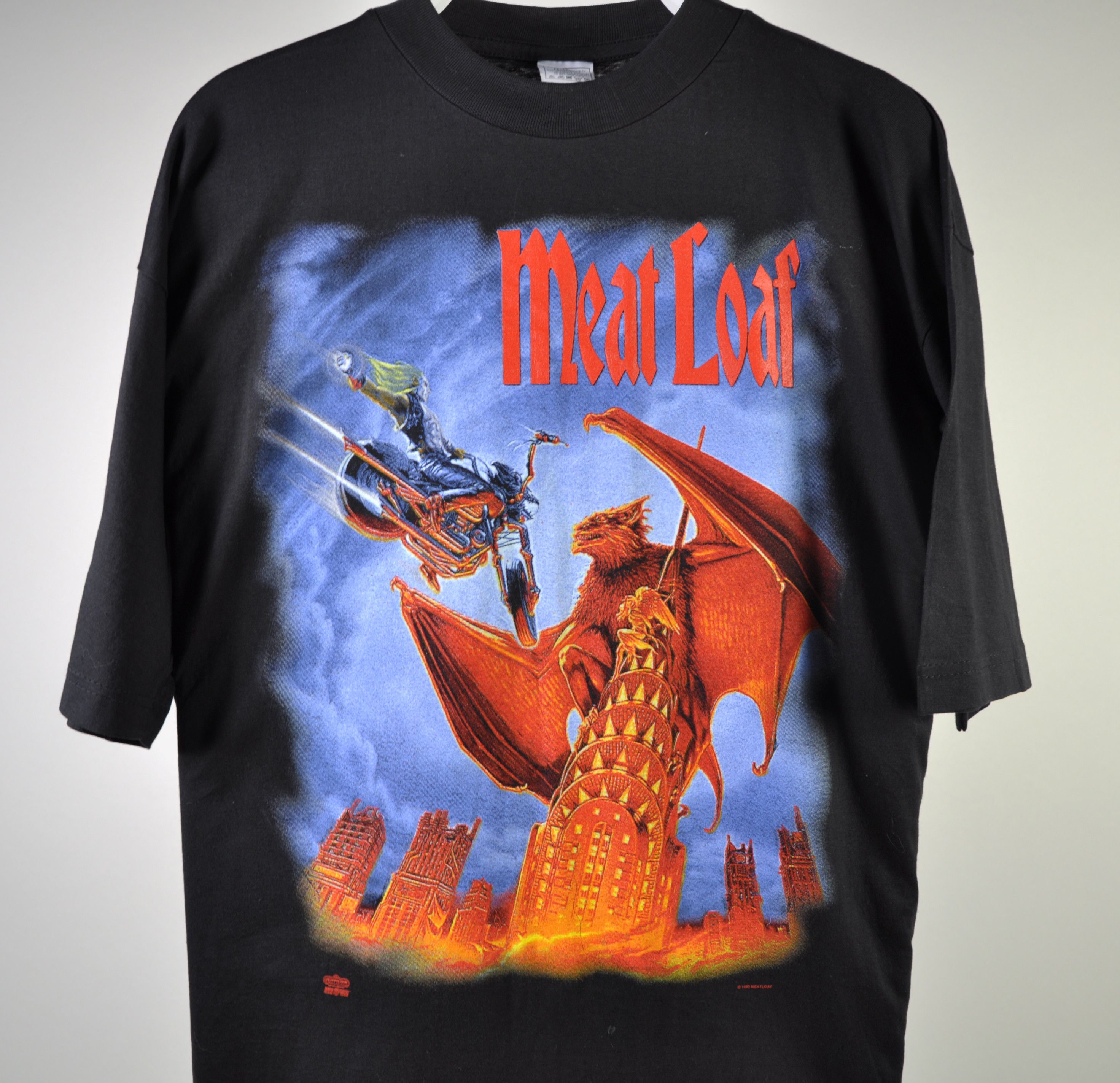 Vintage MEATLOAF 1993 Bat Out Of Hell 2 Tour T Shirt SIZE XL Size US XL / EU 56 / 4 - 2 Preview