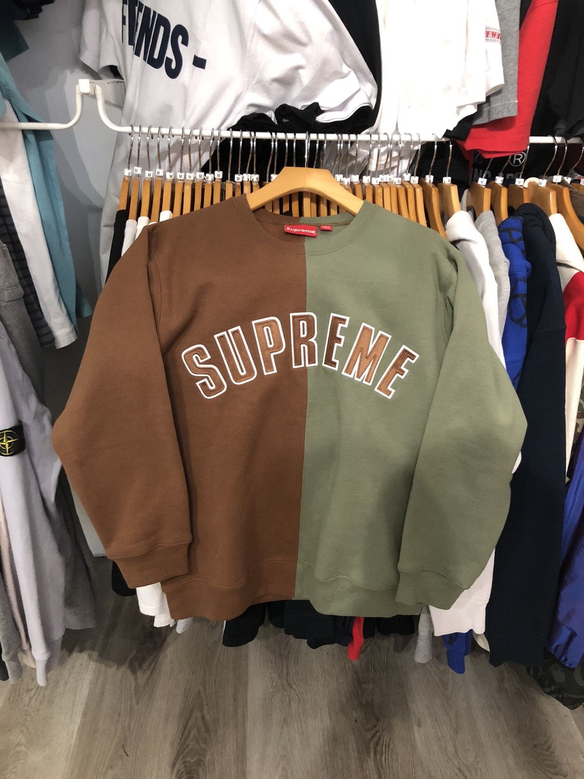 Supreme Supreme Split Crewneck | Grailed