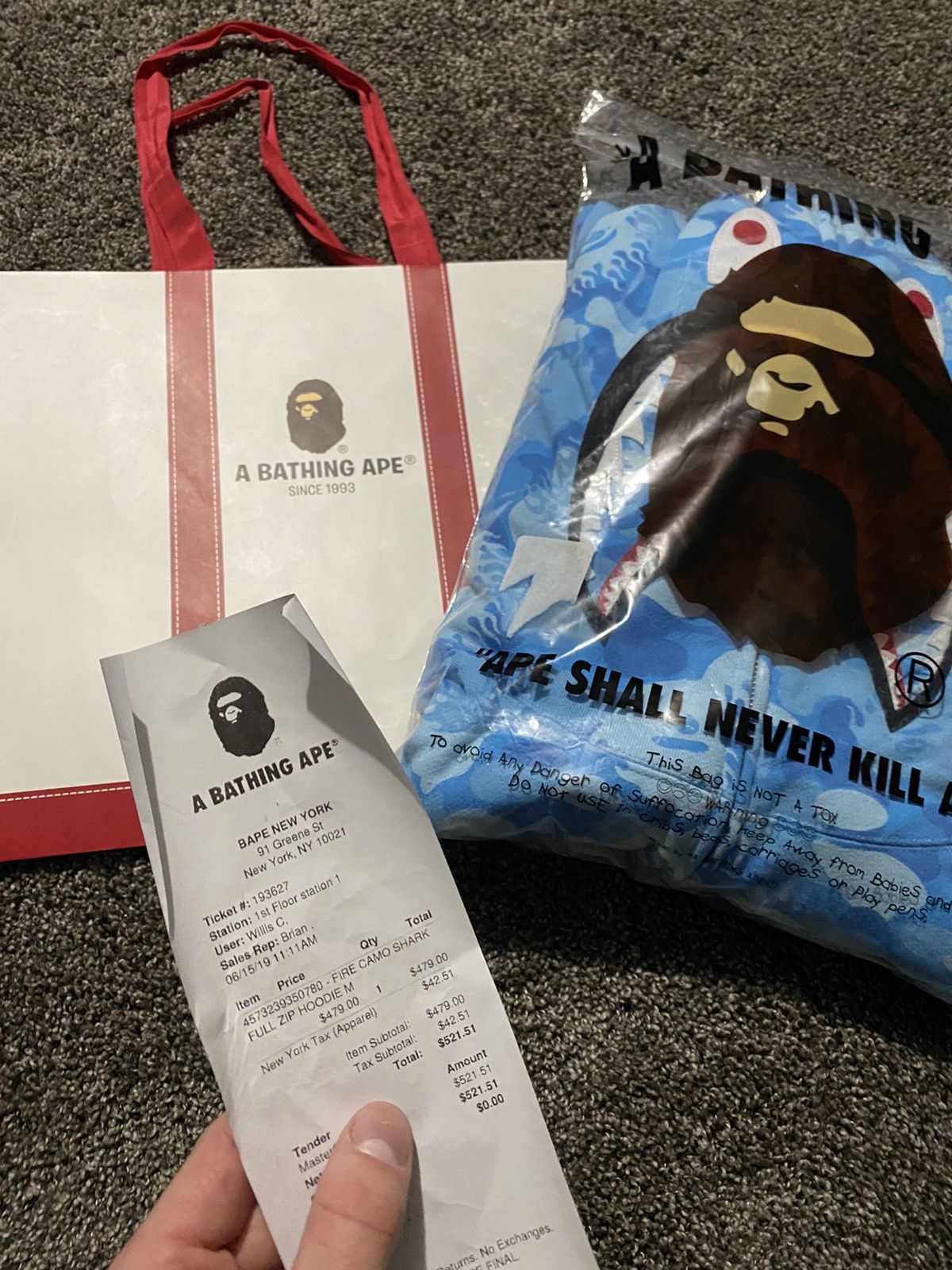 Bape Bape Shark Full Zip Hoodie
