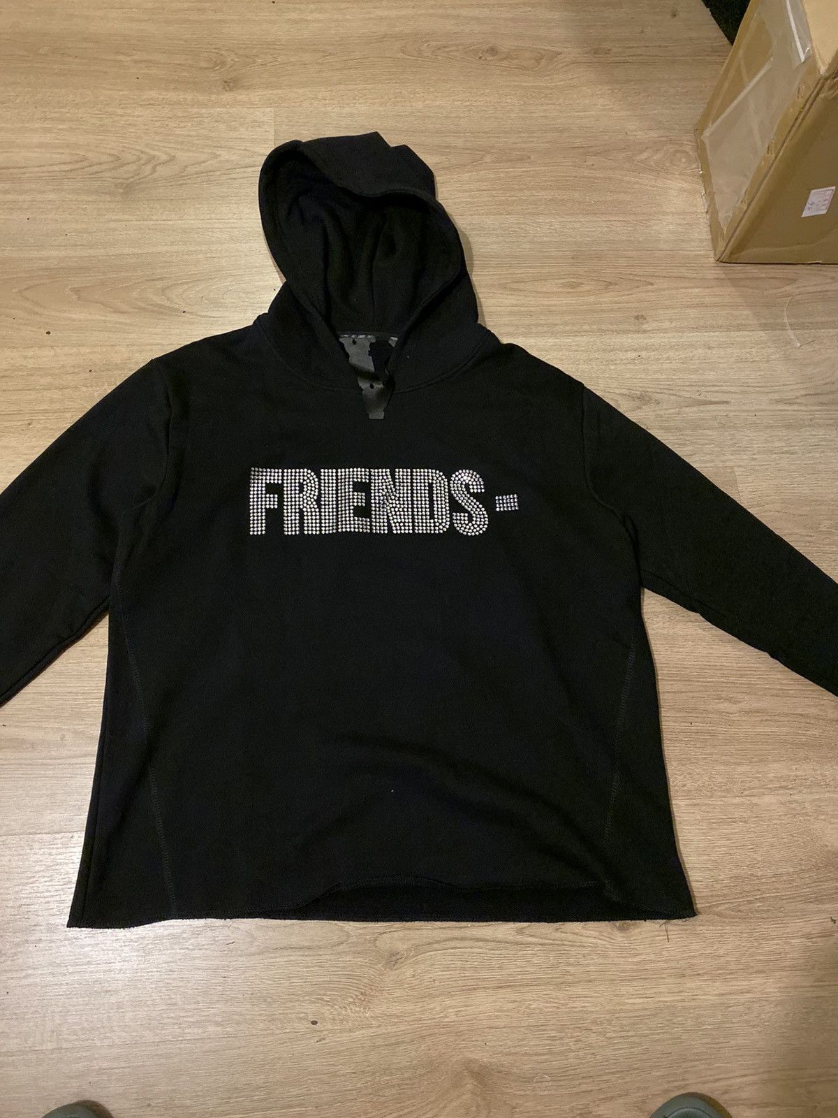 Vlone Friends Rhinestone Hoodie | Grailed