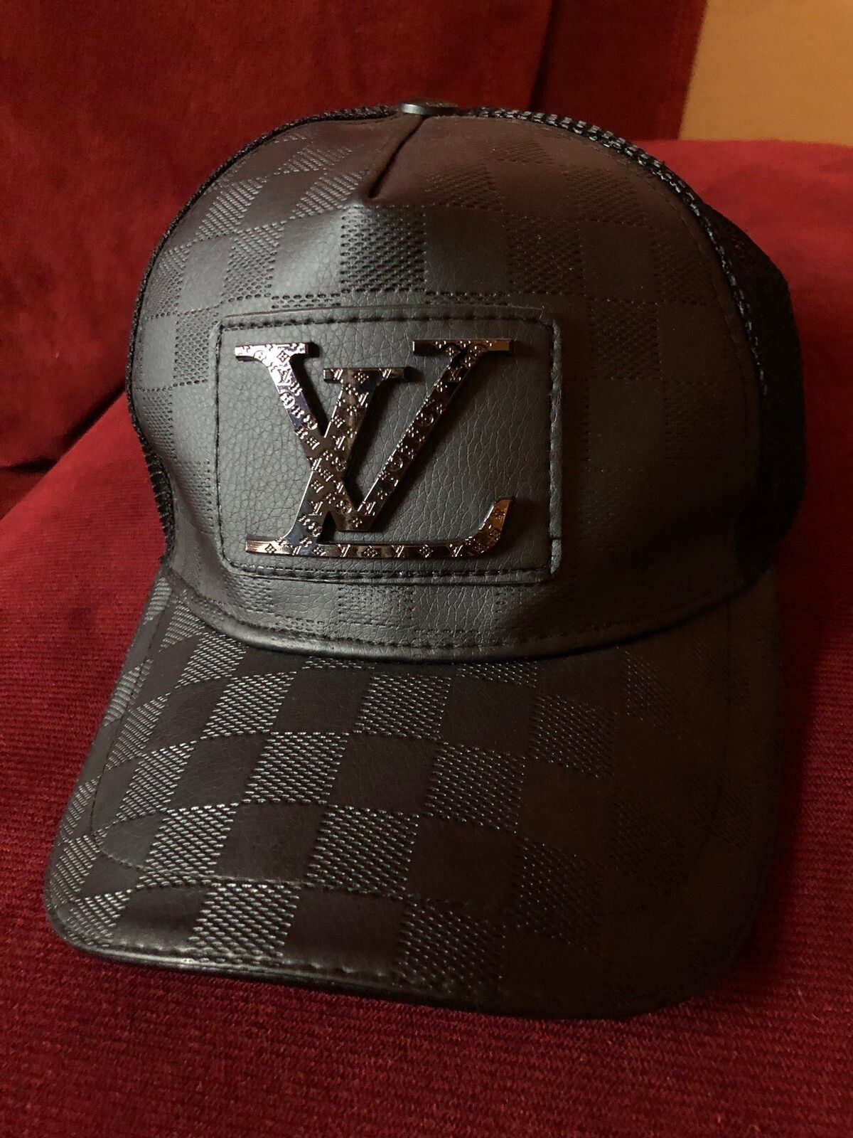Louis Vuitton Virgil Abloh MP2481 Casquette LV Twig Cap Black Gold