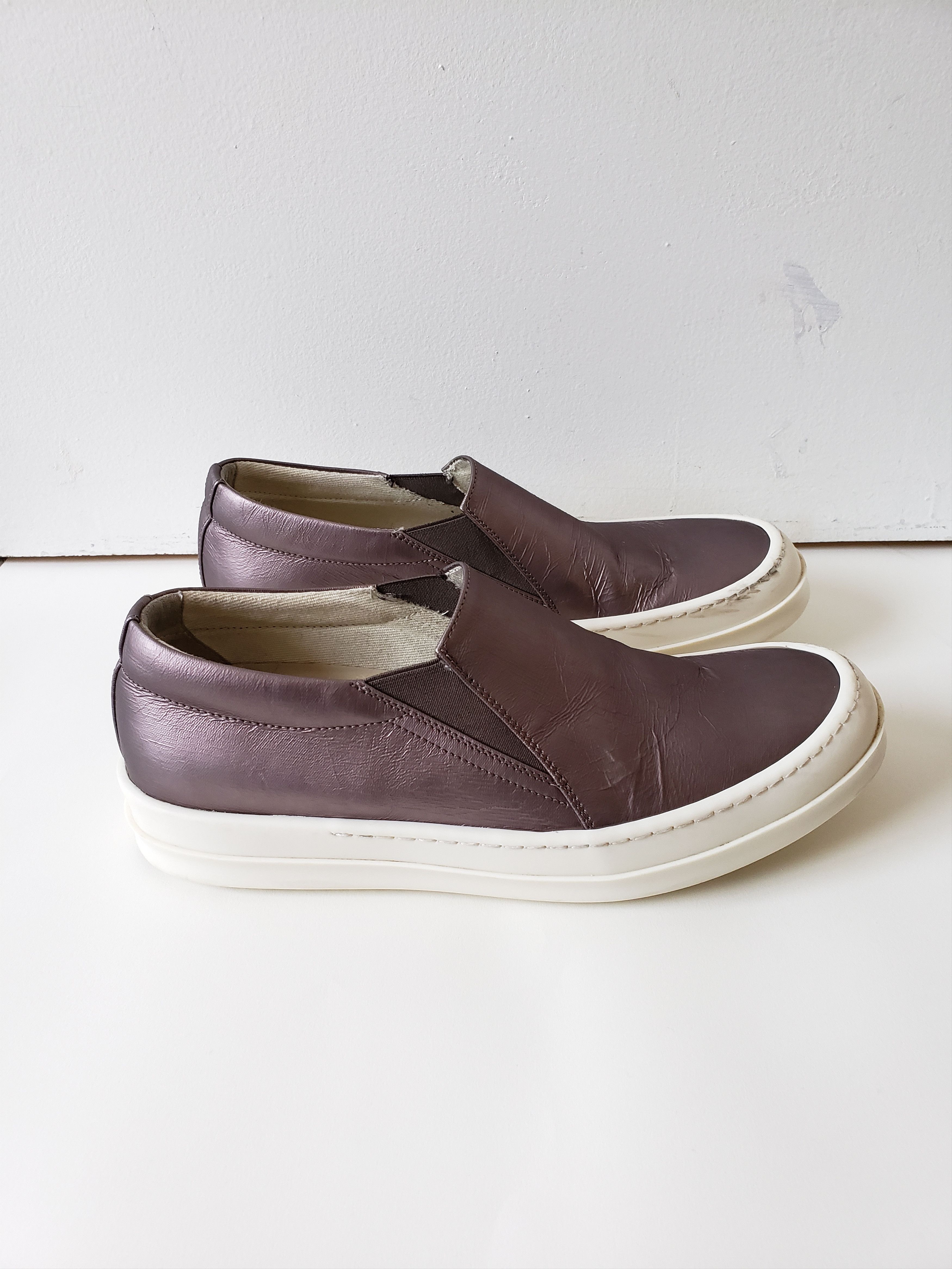 Rick Owens × Rick Owens Drkshdw RO Metallic Slip On Sneakers Size US 9 / EU 42 - 10 Thumbnail
