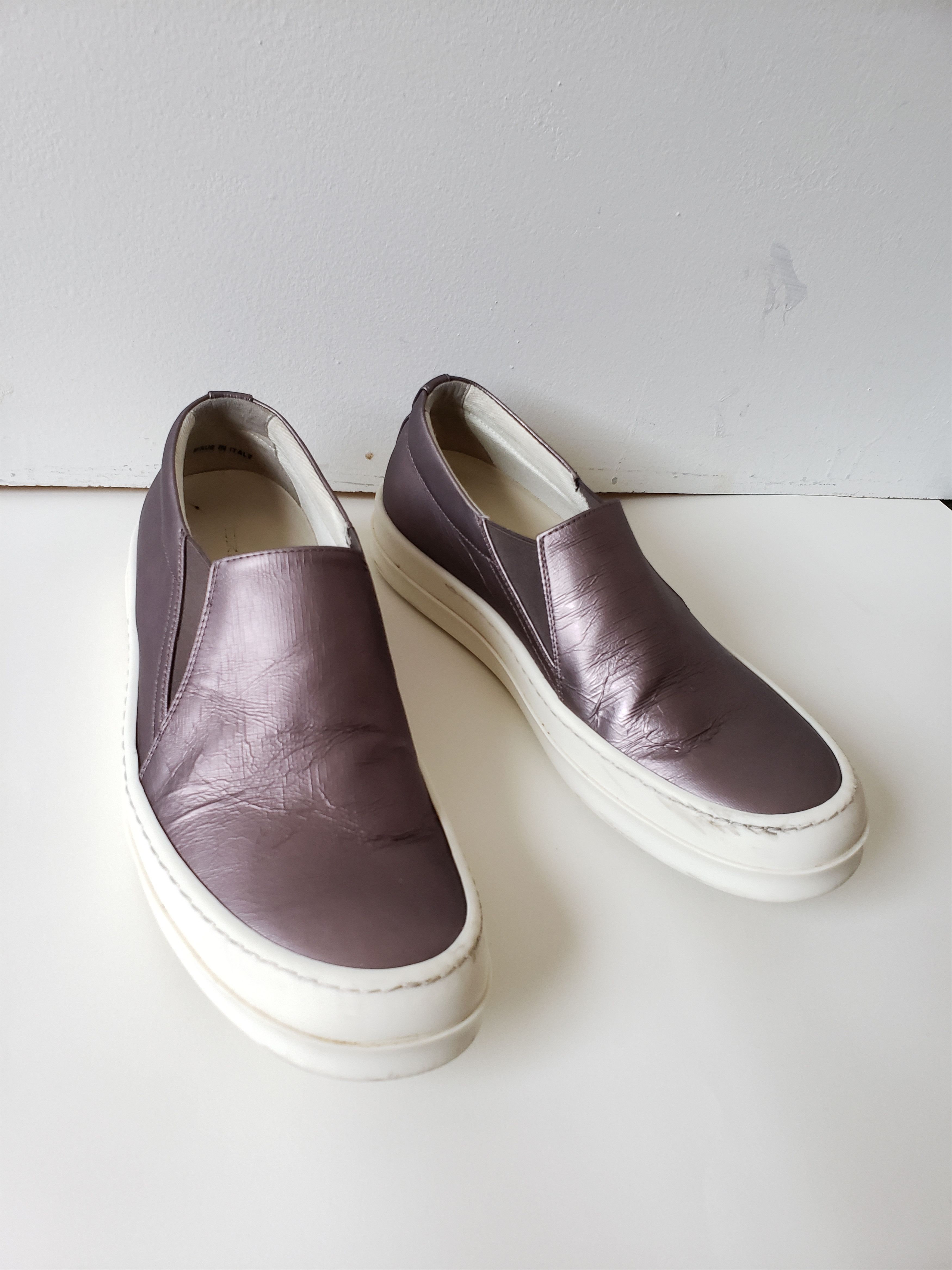 Rick Owens × Rick Owens Drkshdw RO Metallic Slip On Sneakers Size US 9 / EU 42 - 8 Thumbnail