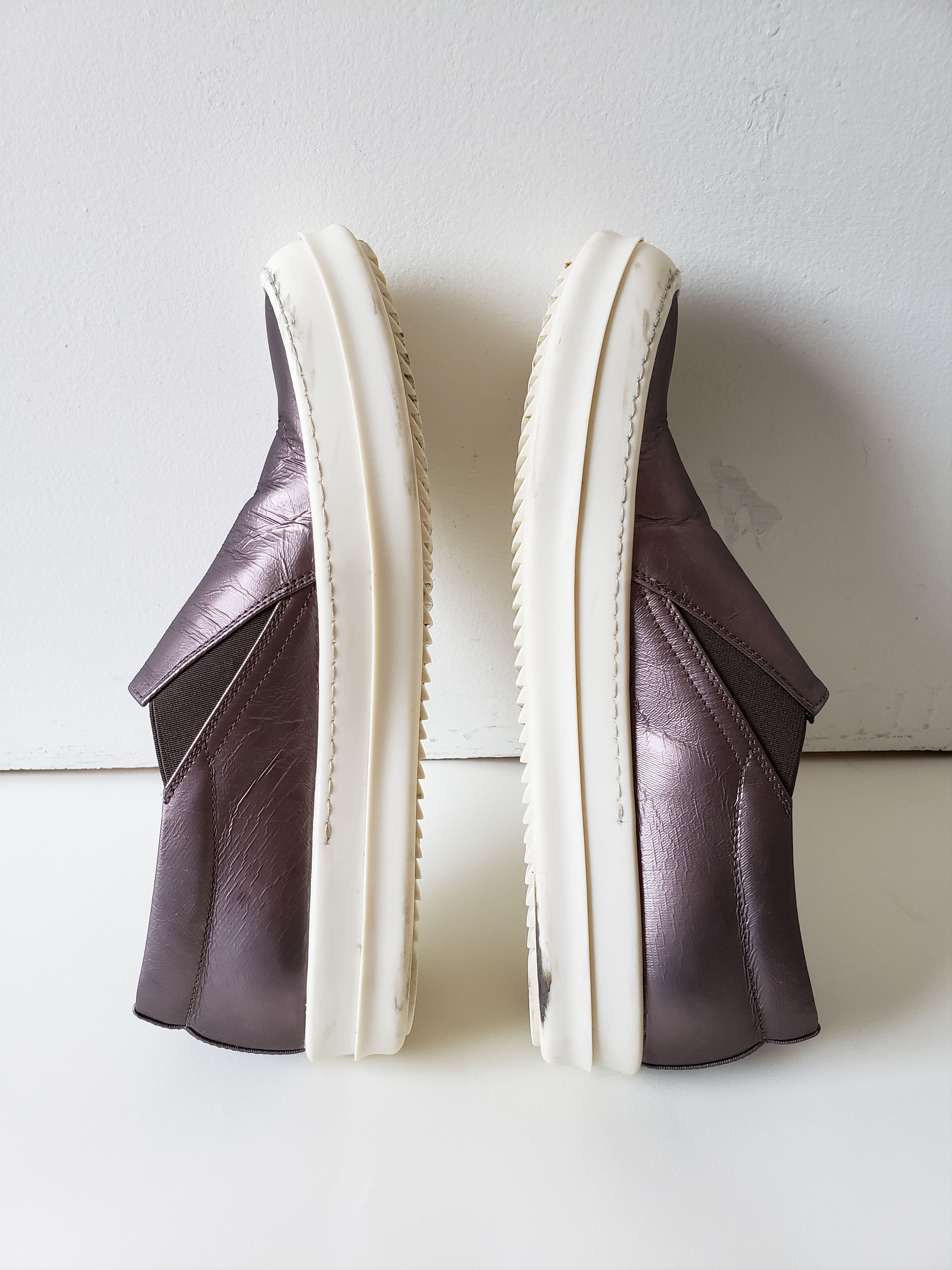 Rick Owens × Rick Owens Drkshdw RO Metallic Slip On Sneakers Size US 9 / EU 42 - 3 Thumbnail