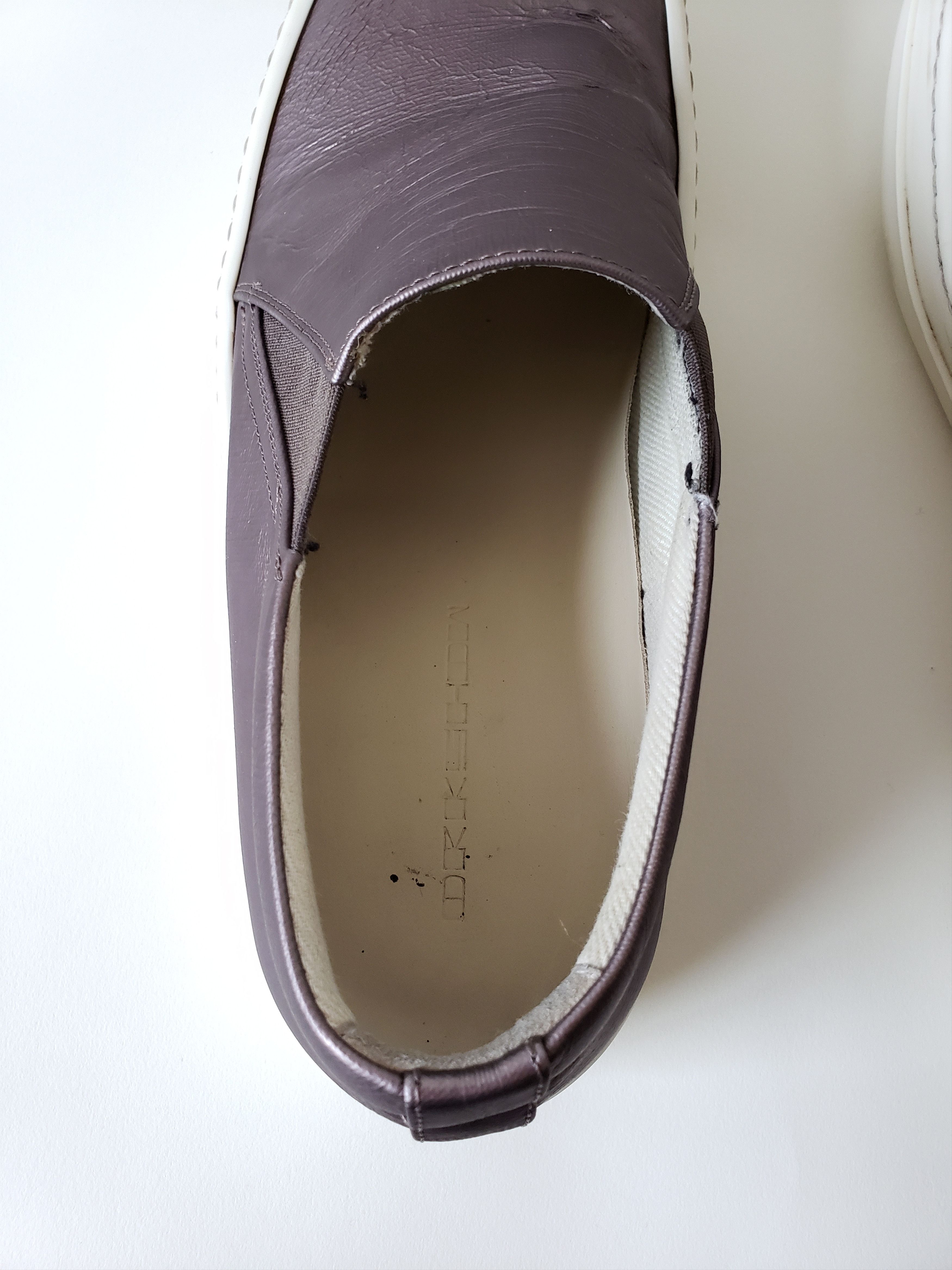 Rick Owens × Rick Owens Drkshdw RO Metallic Slip On Sneakers Size US 9 / EU 42 - 12 Thumbnail