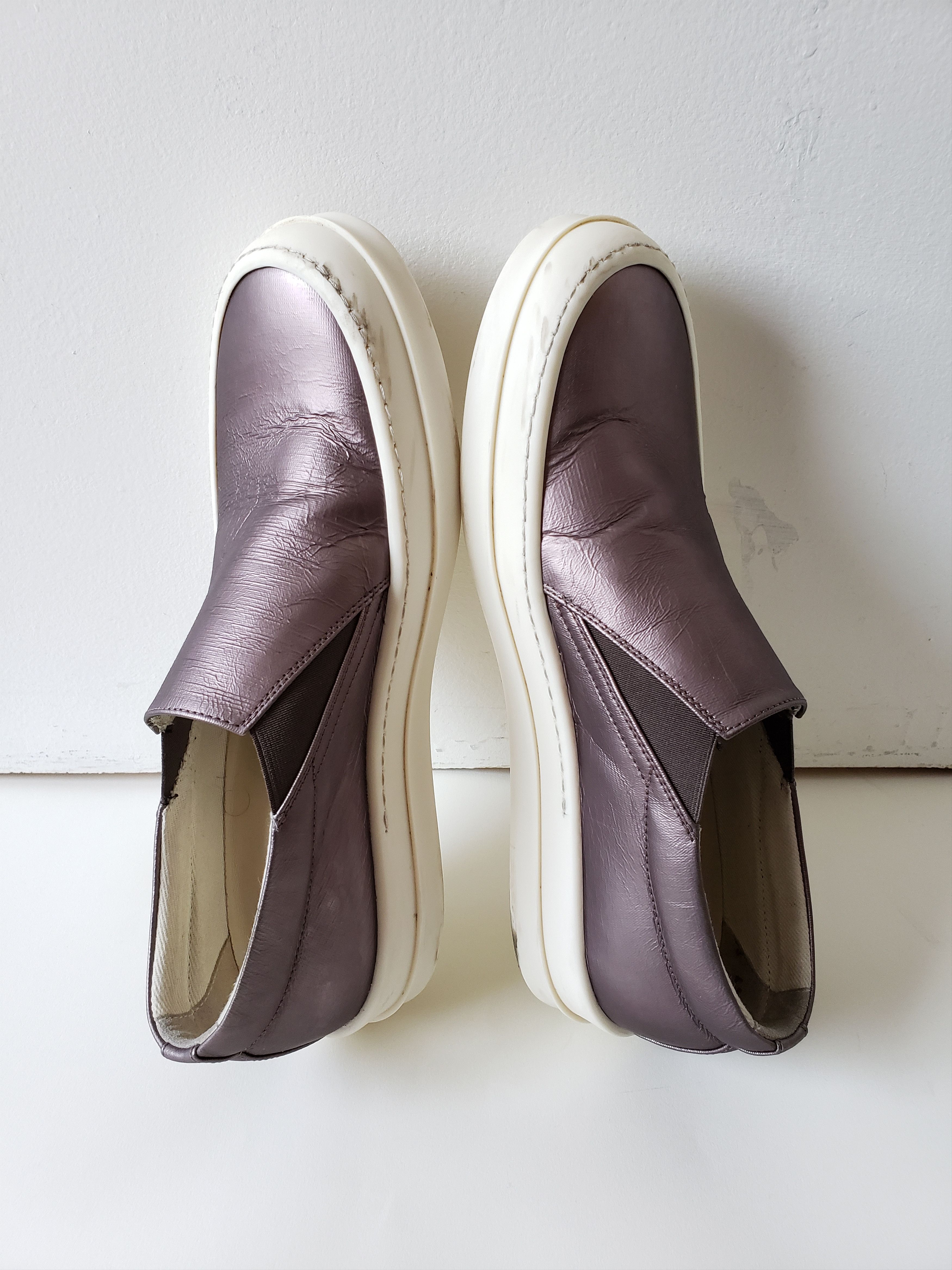 Rick Owens × Rick Owens Drkshdw RO Metallic Slip On Sneakers Size US 9 / EU 42 - 1 Thumbnail