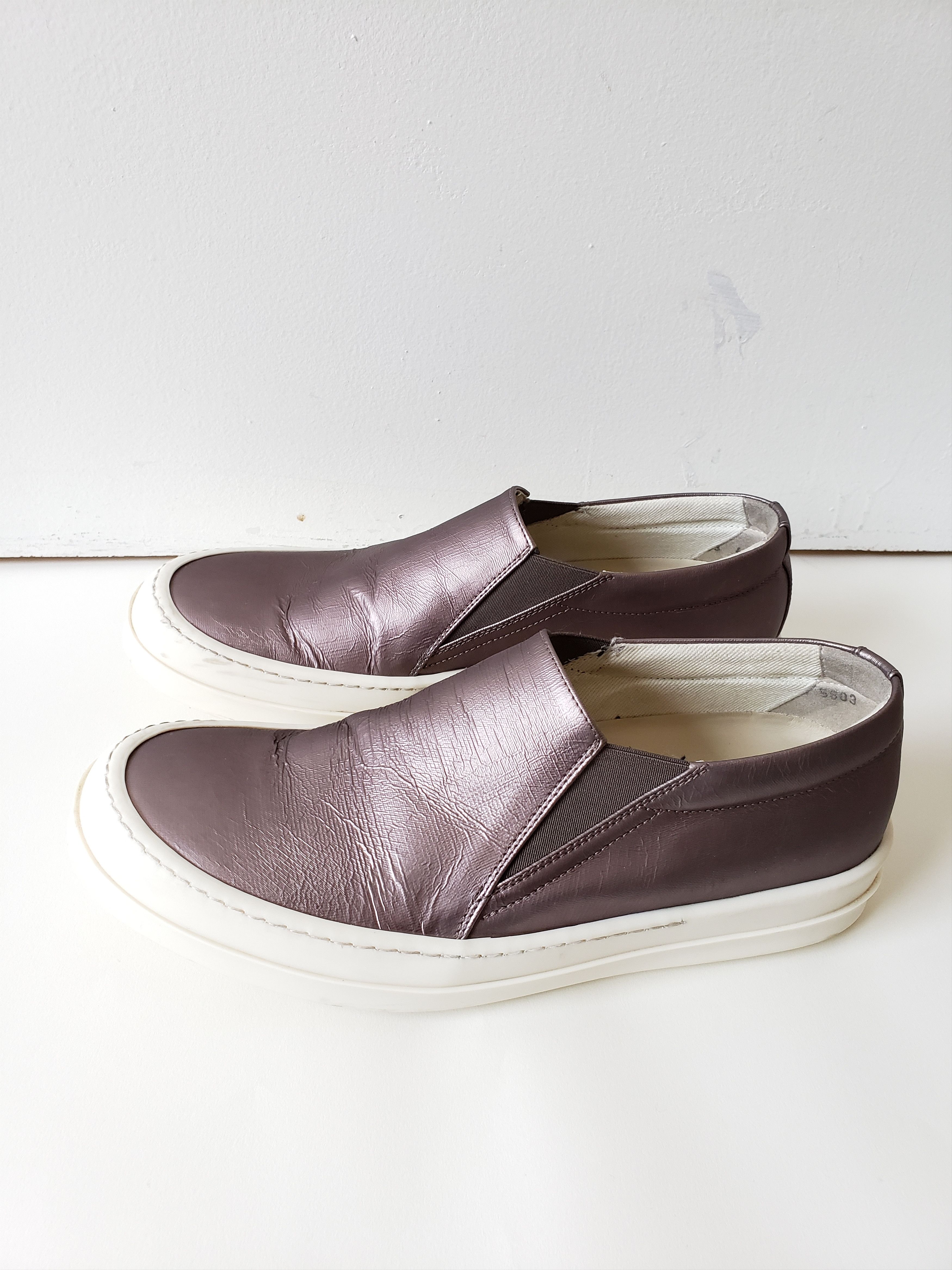 Rick Owens × Rick Owens Drkshdw RO Metallic Slip On Sneakers Size US 9 / EU 42 - 9 Thumbnail