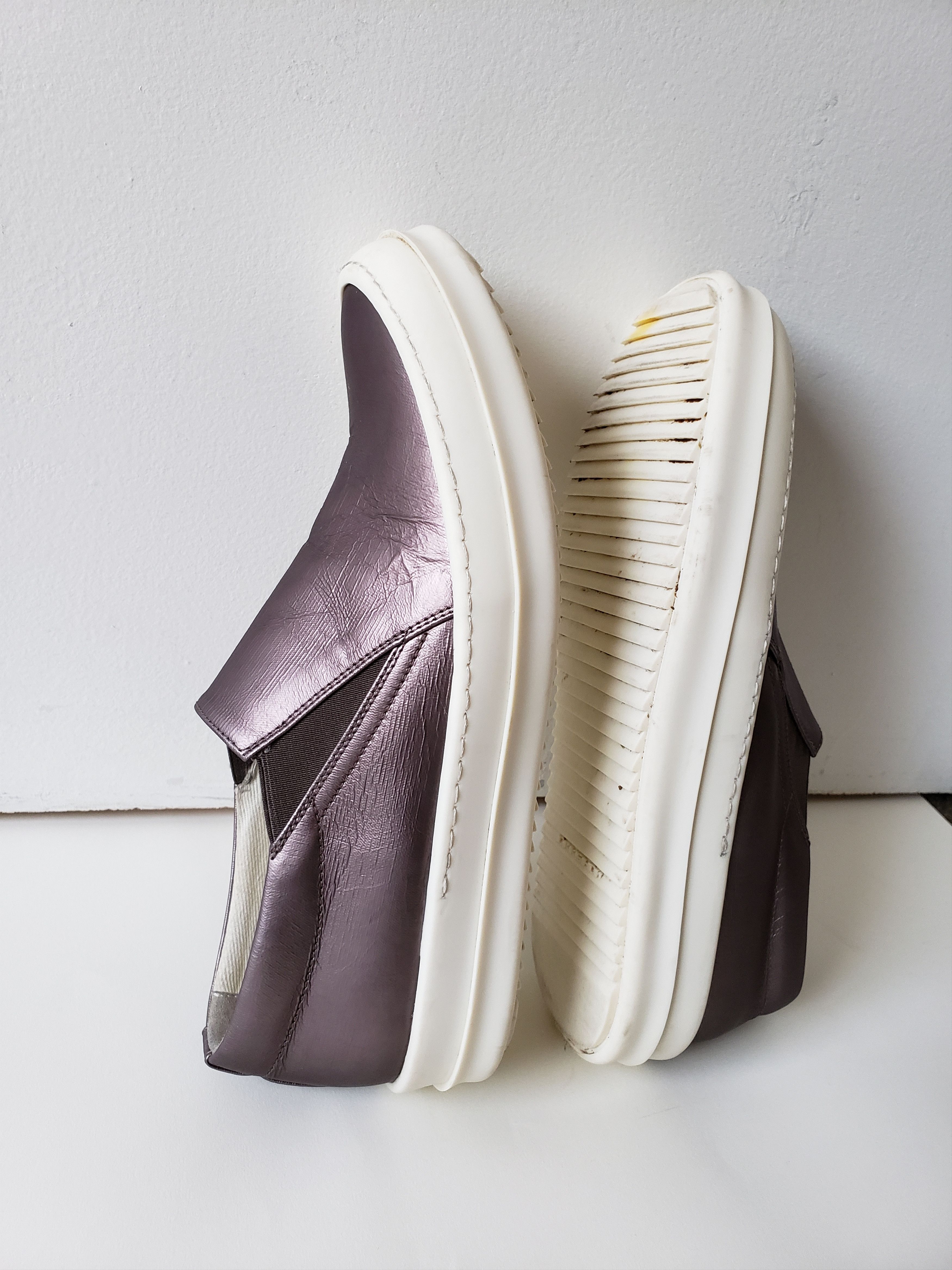 Rick Owens × Rick Owens Drkshdw RO Metallic Slip On Sneakers Size US 9 / EU 42 - 4 Thumbnail