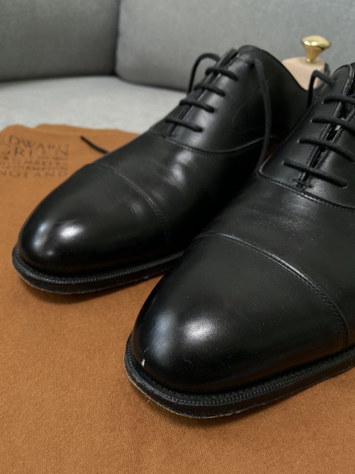 Edward Green Edward Green Black Chelsea Dress Shoes Size US 9 / EU 42 - 3 Thumbnail