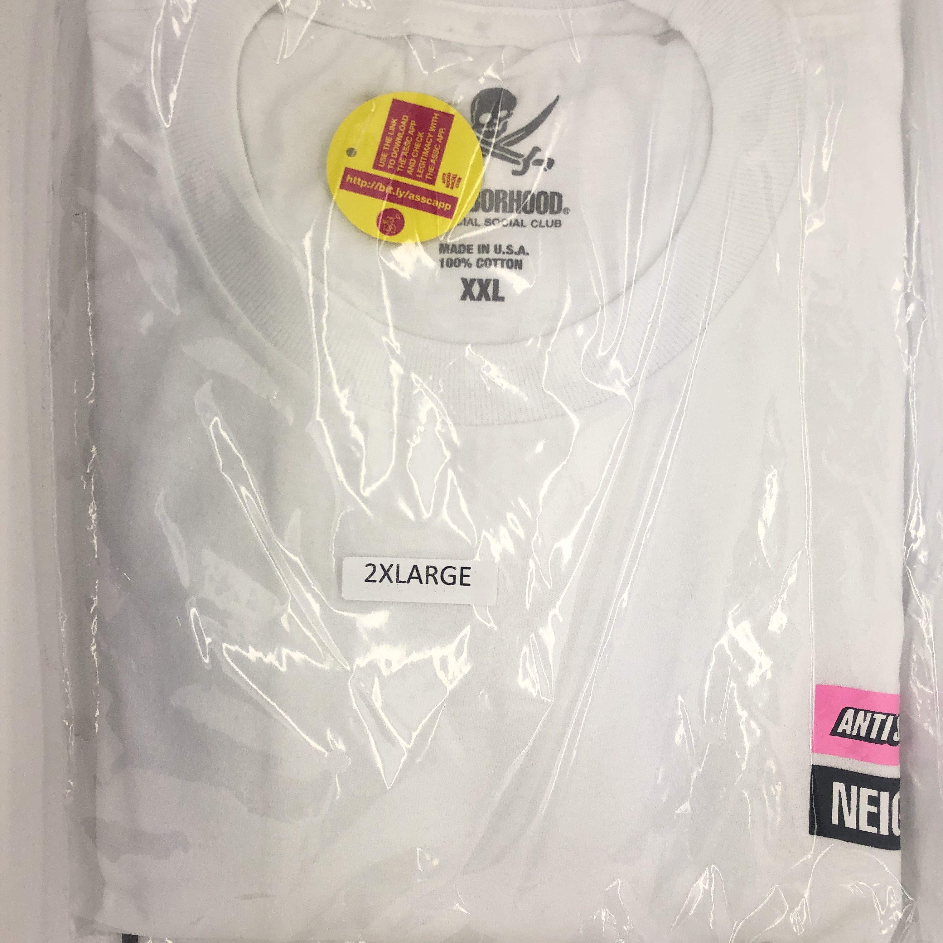Anti Social Social Club × Neighborhood DS ASSC x NHBD Box Logo Stuck on You White Tee FTP BAPE KITH Size US XXL / EU 58 / 5 - 2 Thumbnail