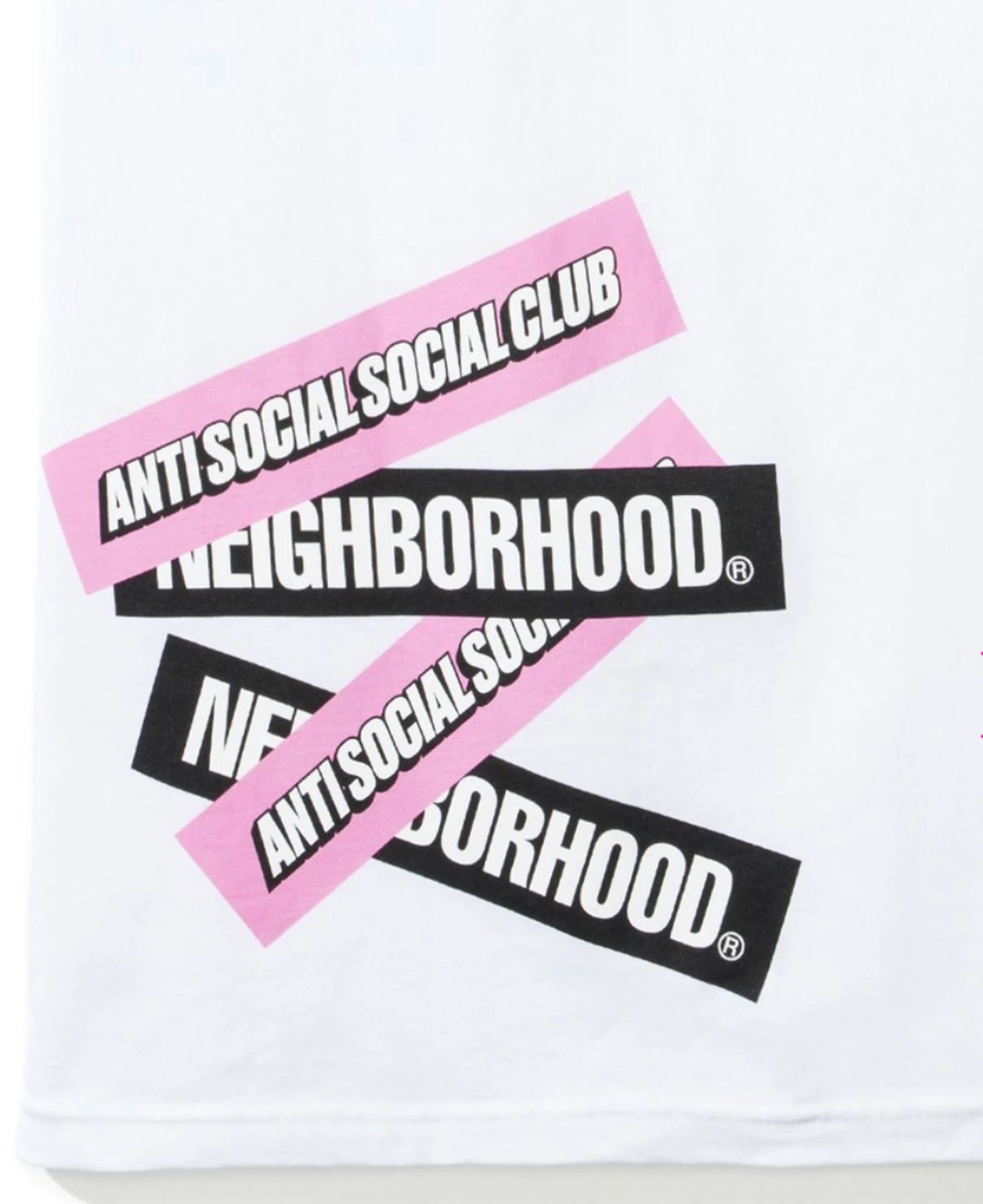 Anti Social Social Club × Neighborhood DS ASSC x NHBD Box Logo Stuck on You White Tee FTP BAPE KITH Size US XXL / EU 58 / 5 - 3 Thumbnail