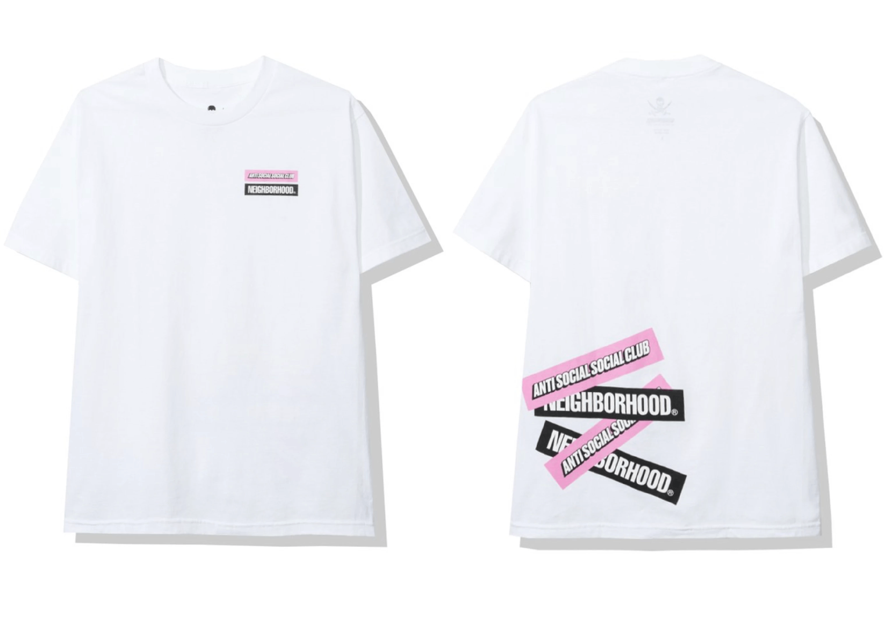 Anti Social Social Club × Neighborhood DS ASSC x NHBD Box Logo Stuck on You White Tee FTP BAPE KITH Size US XXL / EU 58 / 5 - 6 Thumbnail
