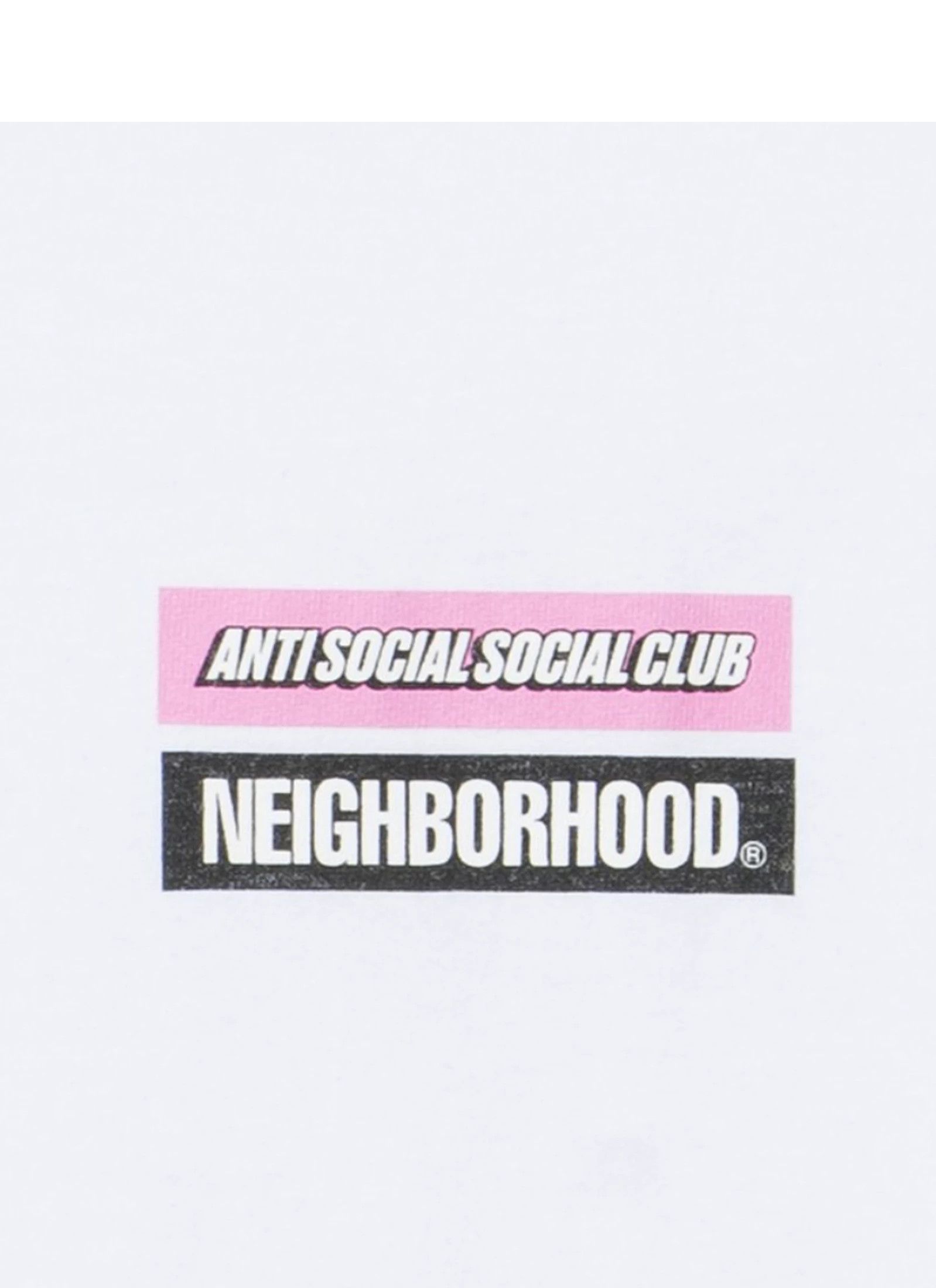 Anti Social Social Club × Neighborhood DS ASSC x NHBD Box Logo Stuck on You White Tee FTP BAPE KITH Size US XXL / EU 58 / 5 - 5 Thumbnail