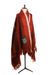 Loewe new LOEWE by JW ANDERSON red striped leather logo mohair wool blanket throw Size ONE SIZE - 5 Thumbnail